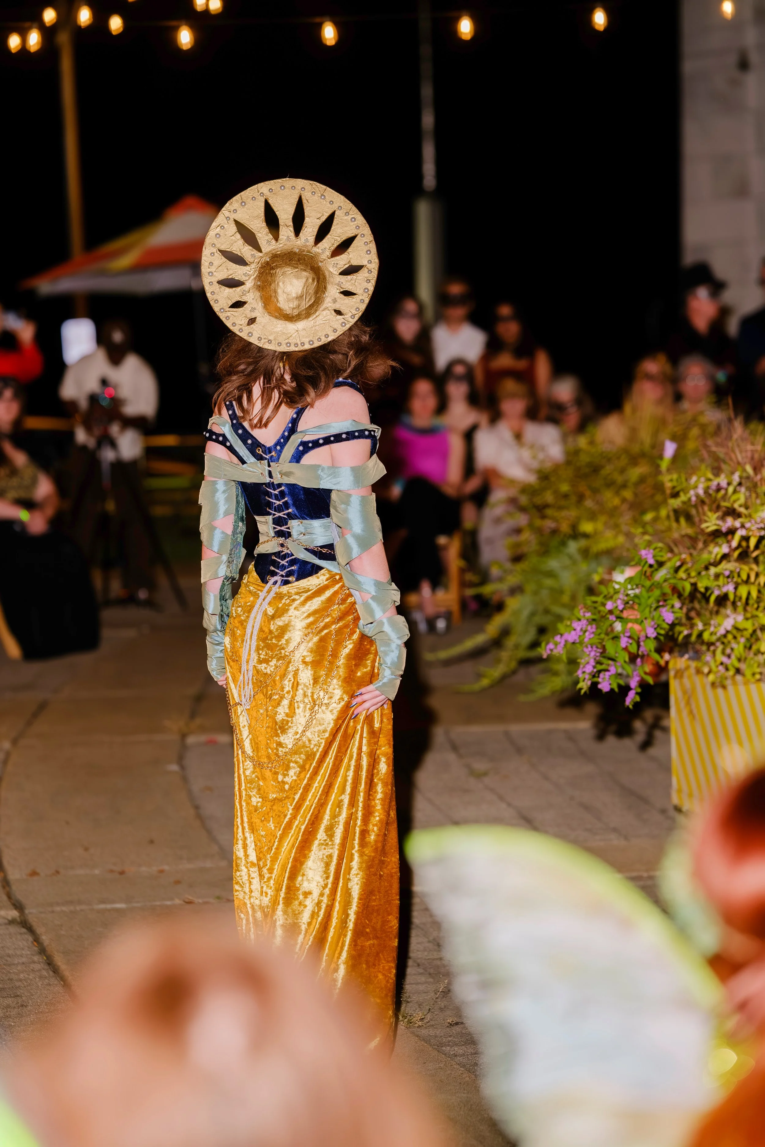 "The Beetle", 2025. Come As Thou Art Runway Show. Brooks Museum of Art, Memphis, TN. Modeled by Milena Murov. Photography by Dashaad Prude (@cameramandash)
