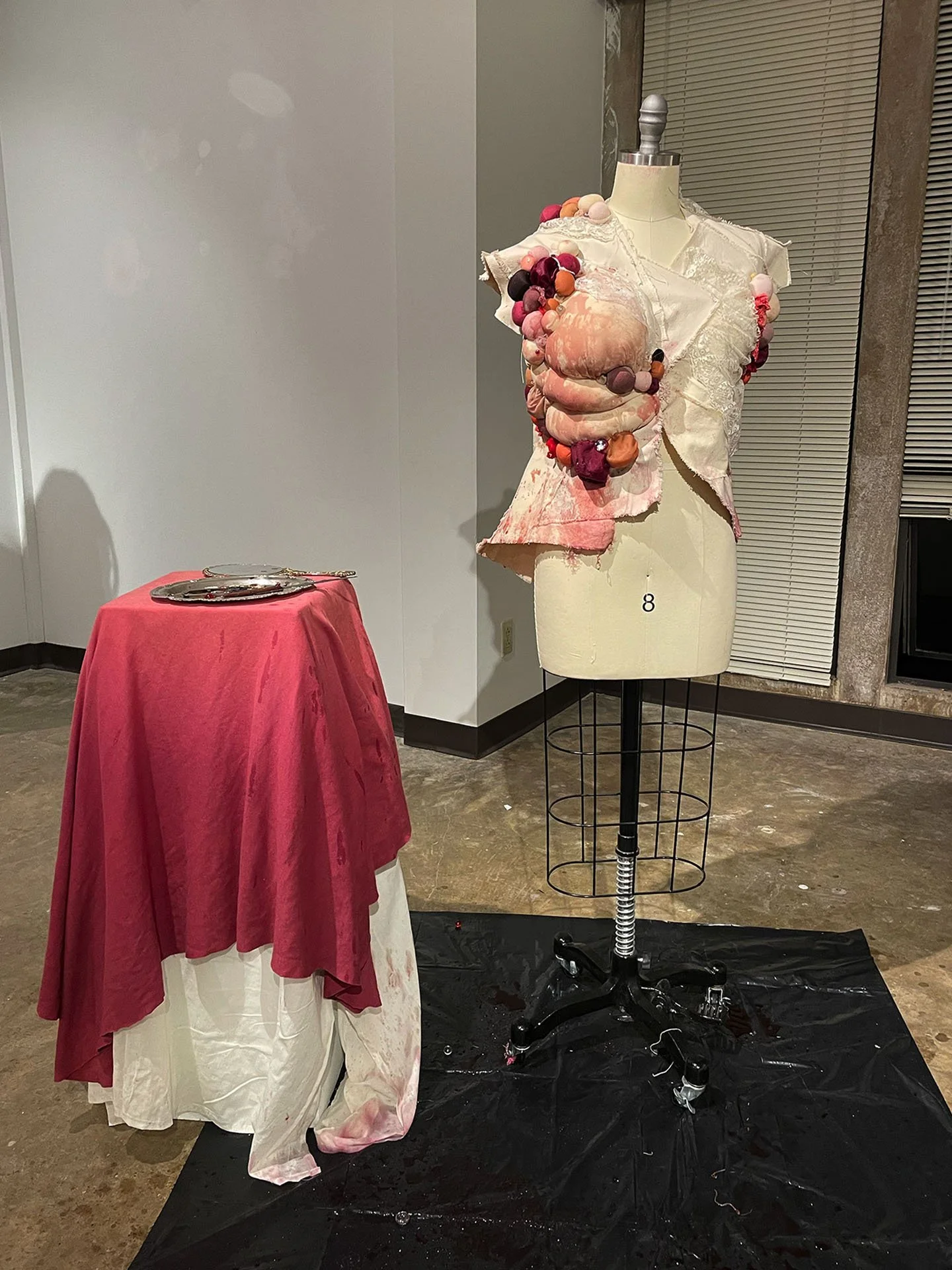 "Lady Lumps (Domestic Biopsy)", 2025. Handmade costume & performance. 