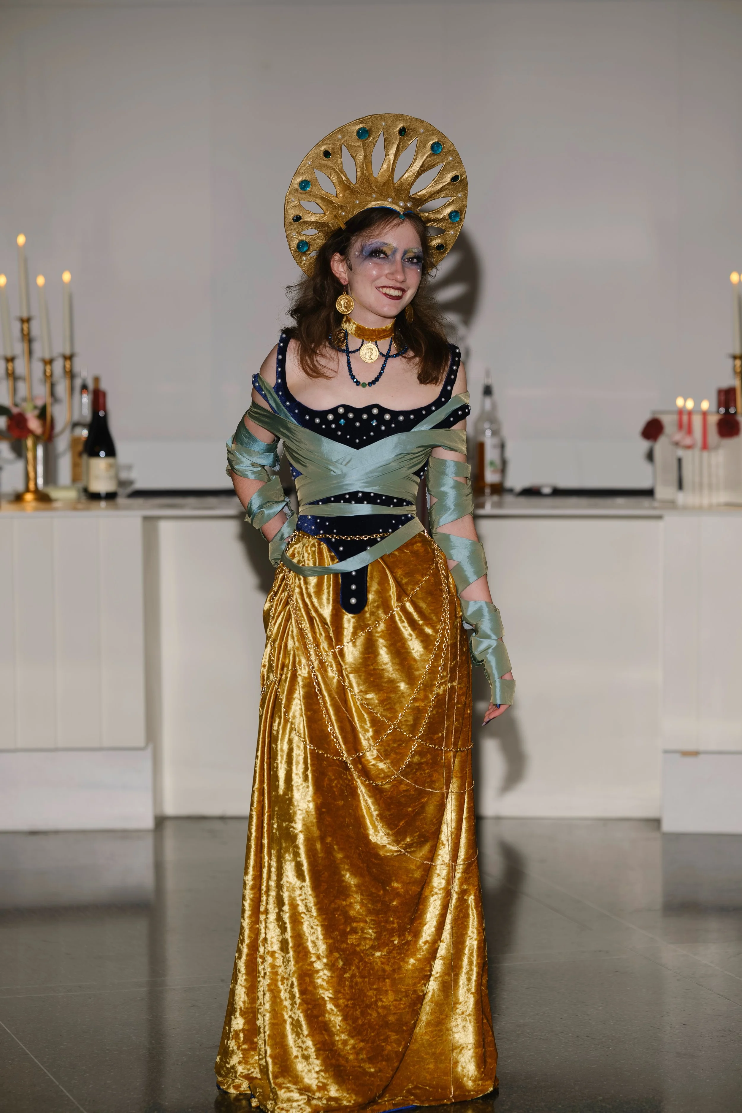 "The Beetle", 2025. Come As Thou Art Runway Show. Brooks Museum of Art, Memphis, TN. Modeled by Milena Murov. Photography by Dashaad Prude (@cameramandash)