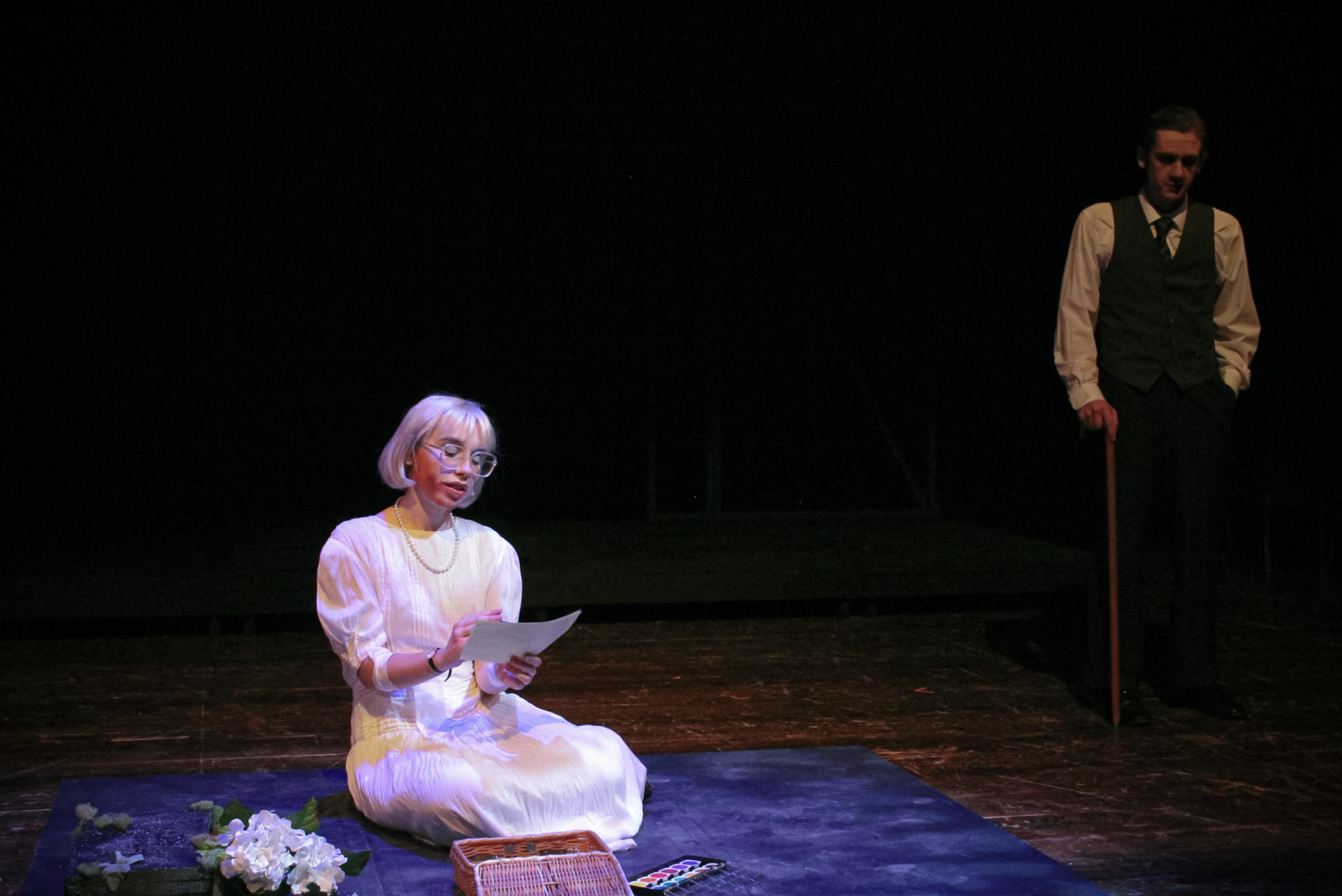 "Radium Girls", Fall 2025. Directed by Christina Hernandez. Written by D.W. Gregory. Photo: Theo Lord (left), Eli Garrett (right).