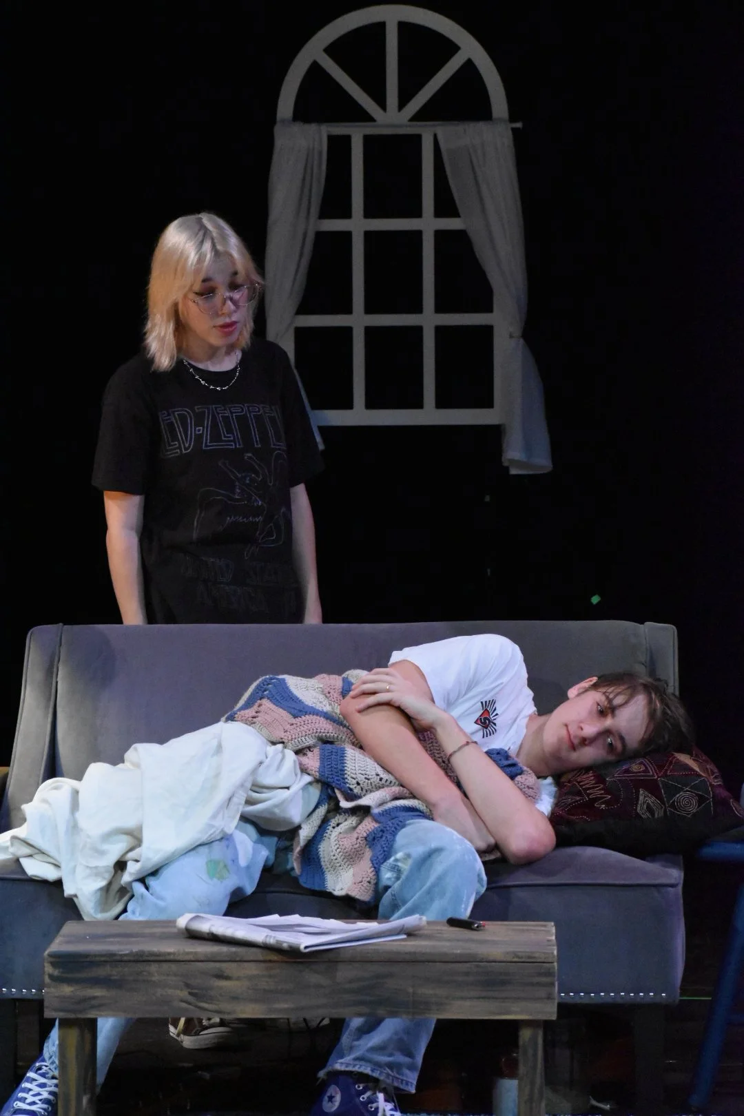 "The Magic Tower", Fall 2023. Directed by Kevin Lechner. Written by Tennesse Williams. Photo: Theo Lord (above), Eli Garrett (below)