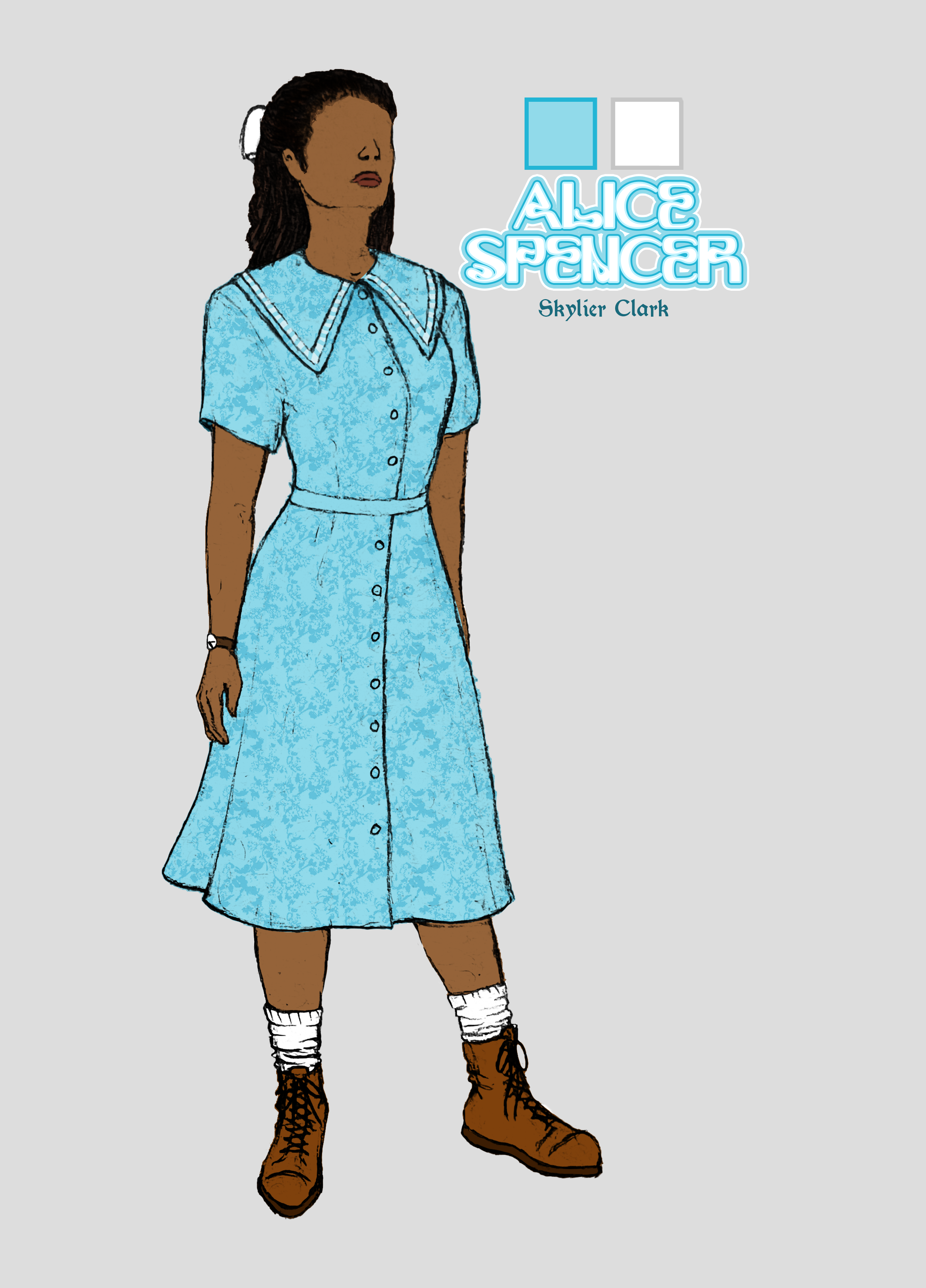 "Alice By Heart", Spring 2025. Original sketch.