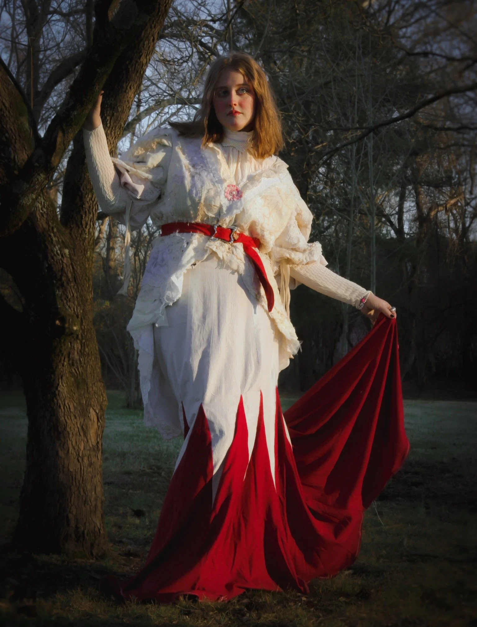 "Too Ripe, Too Rotten", 2022. Modeled by Lillian Hall.