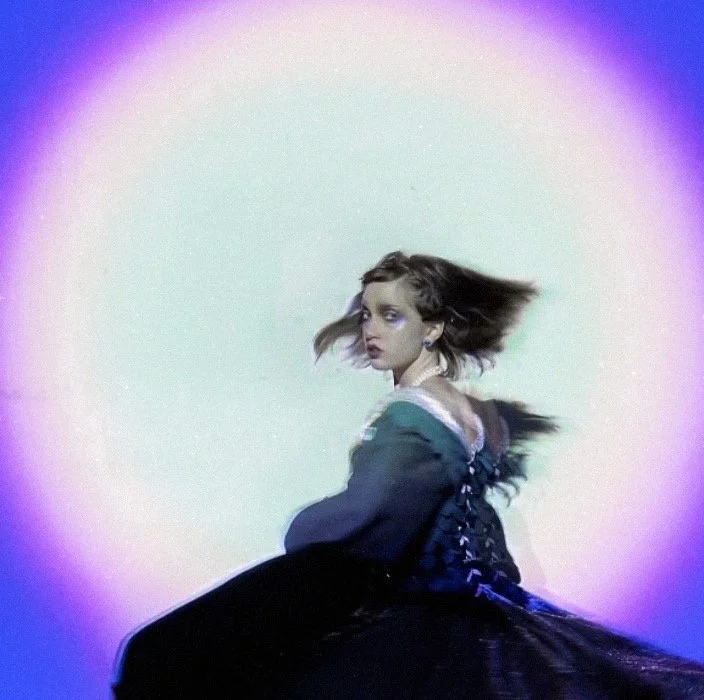 "Slow Swirl", 2024. Handmade costumes, video, & installation. Performed by Milena Murov. 