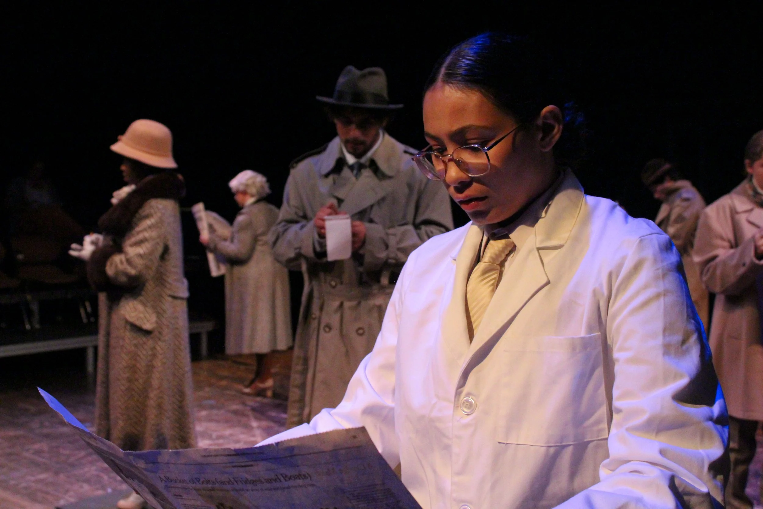 "Radium Girls", Fall 2025. Directed by Christina Hernandez. Written by D.W. Gregory. Photo: Alex Ogilvie (front), Noku Medzano & Mo Murshed (back)