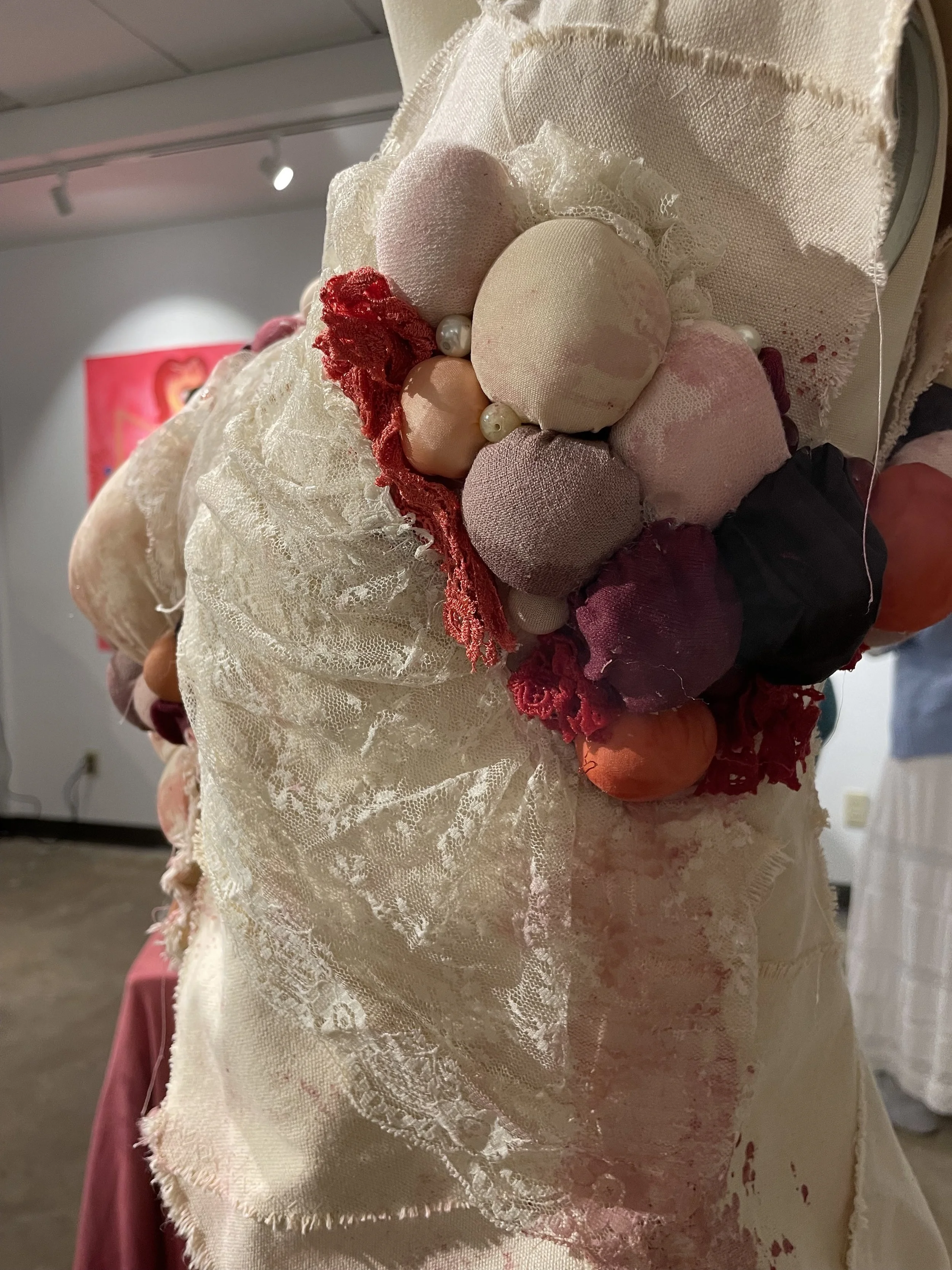 "Lady Lumps (Domestic Biopsy)", 2025. Handmade costume & performance. 