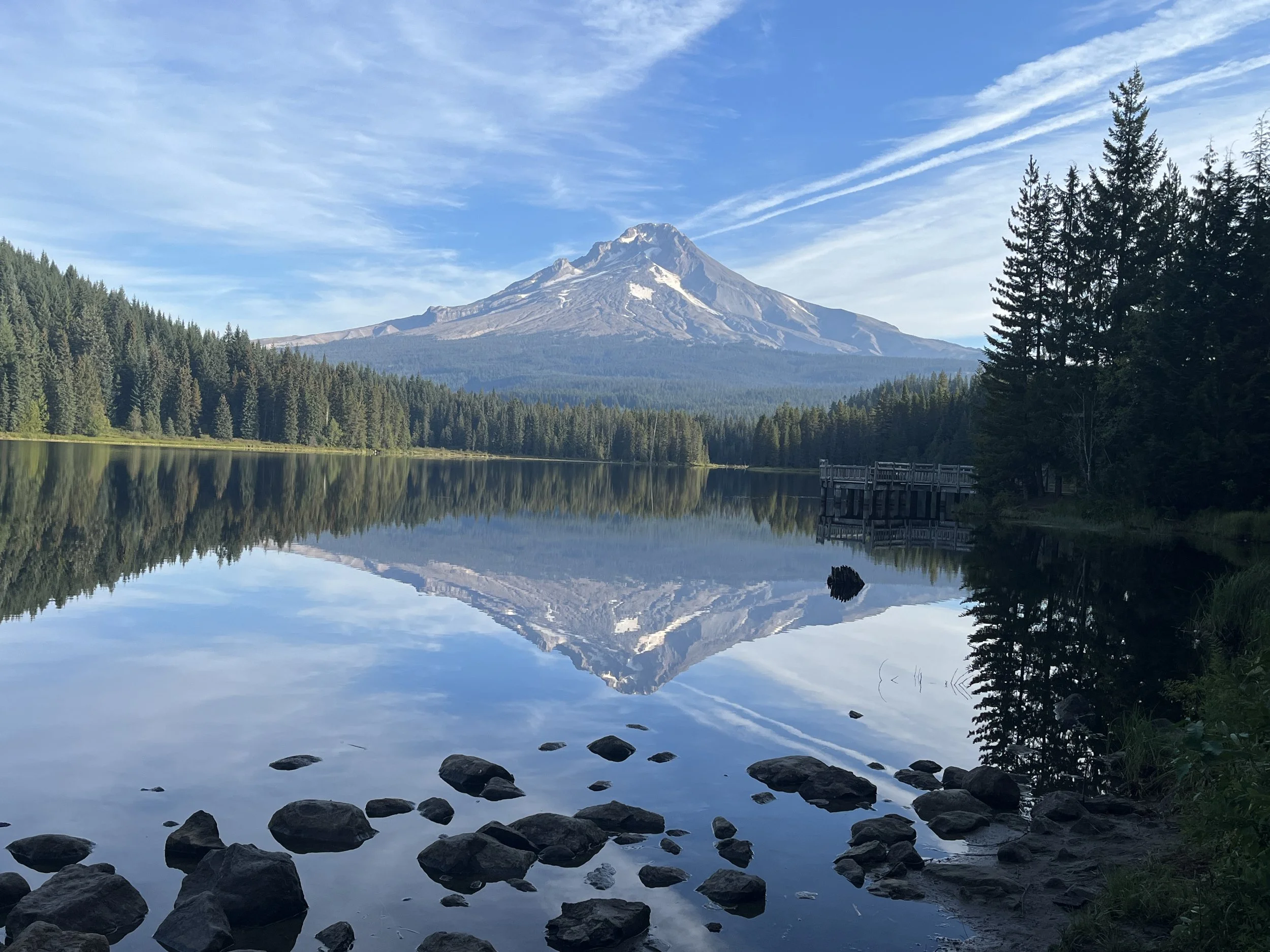 Mount Hood reflected in Trillium Lake, Oregon