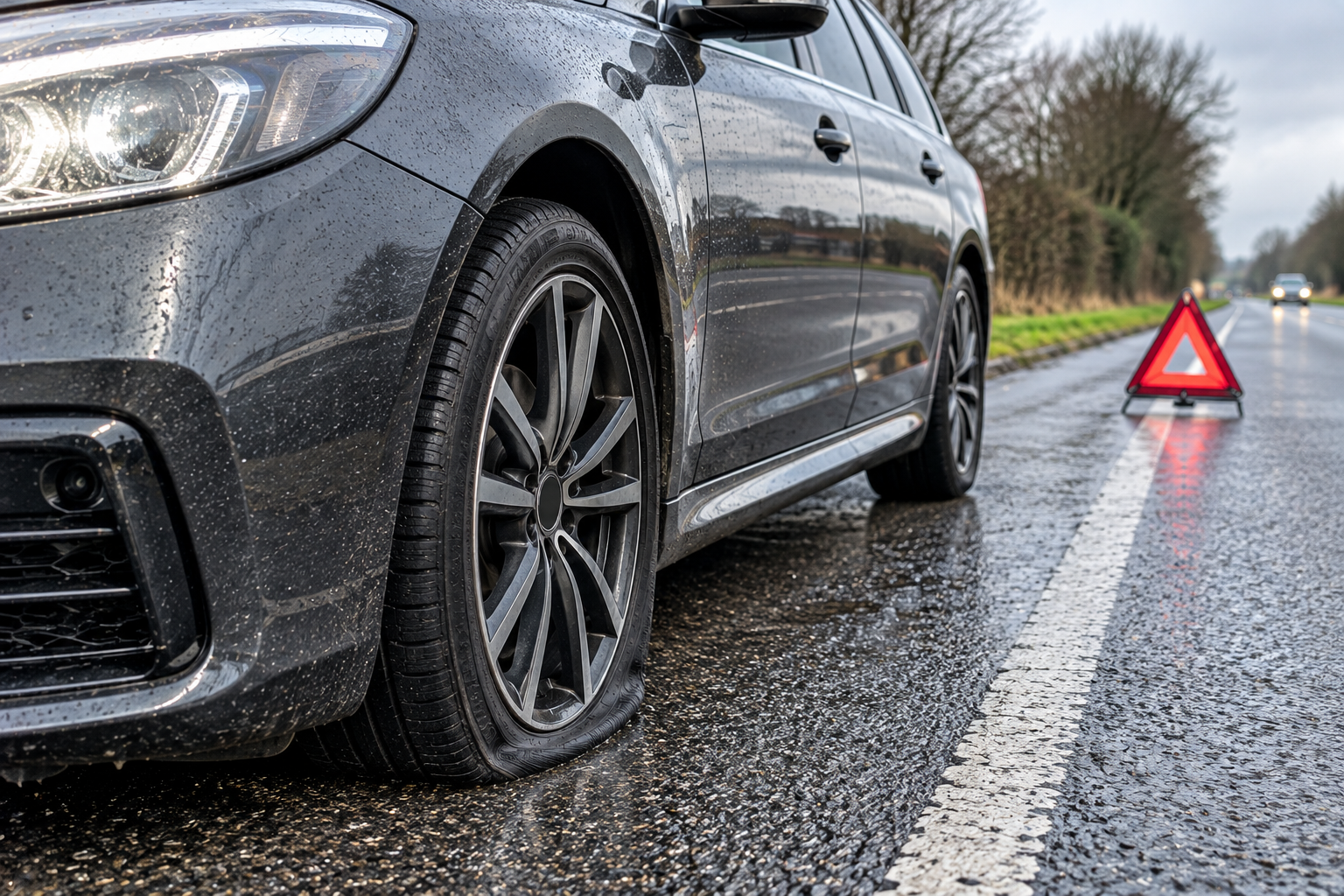 Mobile tyre replacement and flat tyre roadside assistance by S&L Automotive in Leyland and the Northwest.