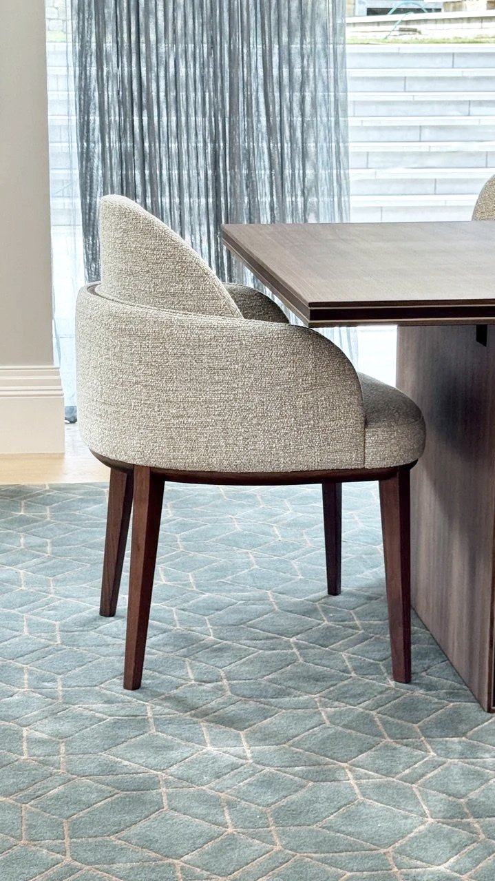 A Sturman & Co. Project. Chair, table and rug design