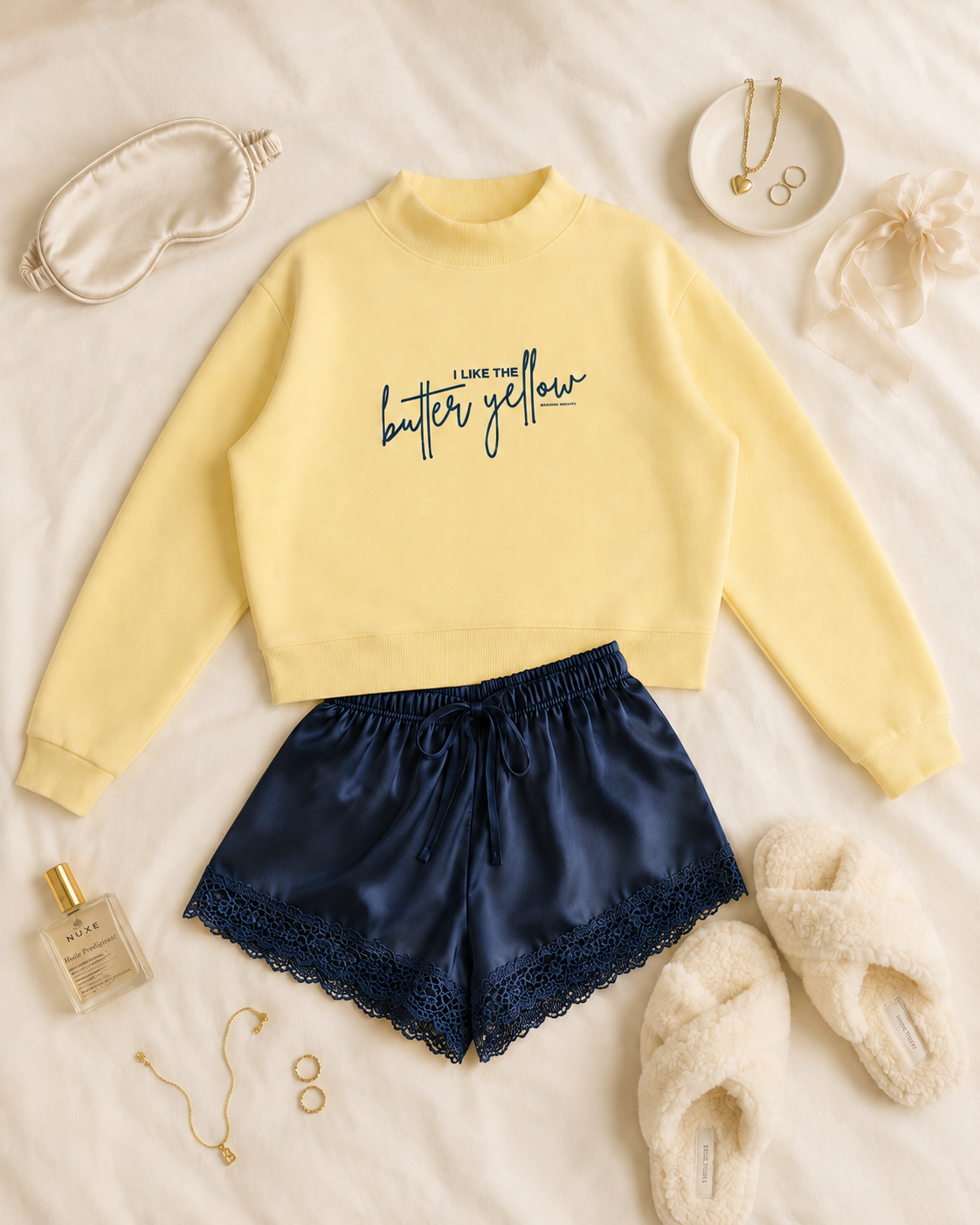 I Like the Butter Yellow Mockneck