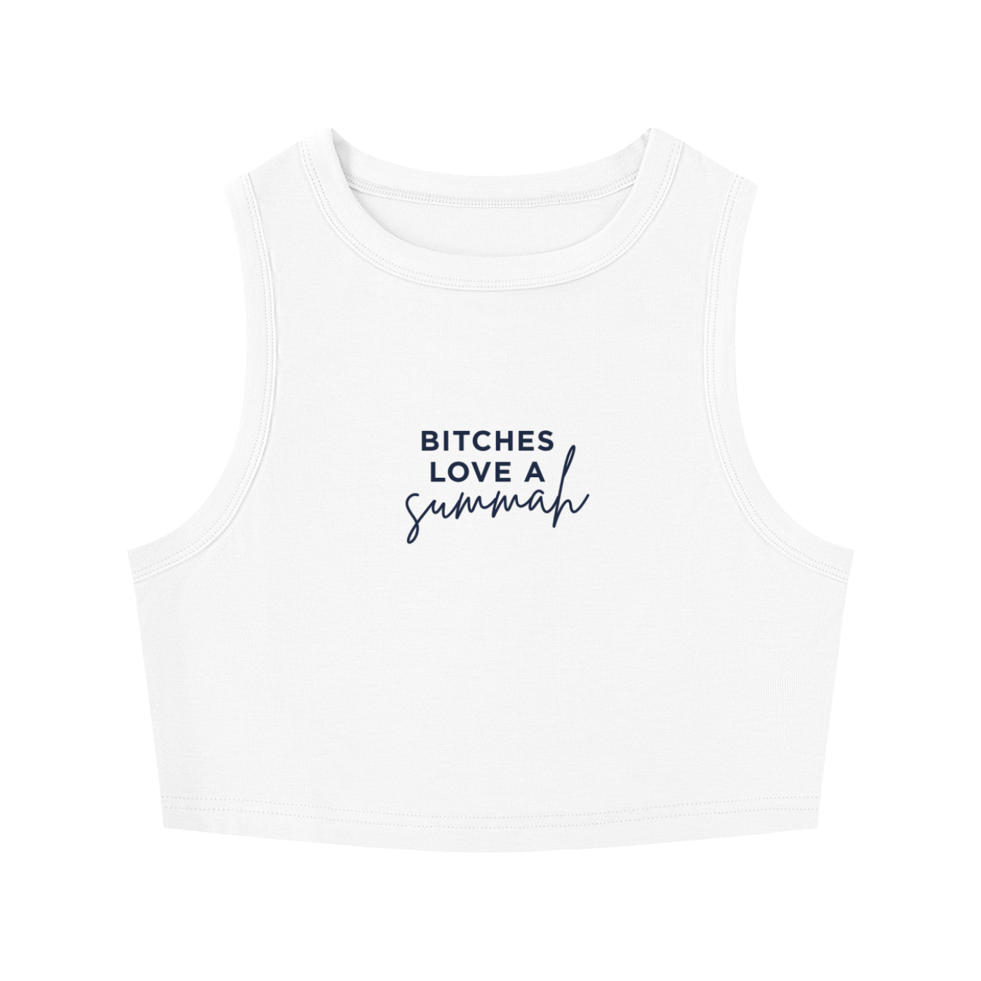 Bitches Love a Summah Cropped Tank