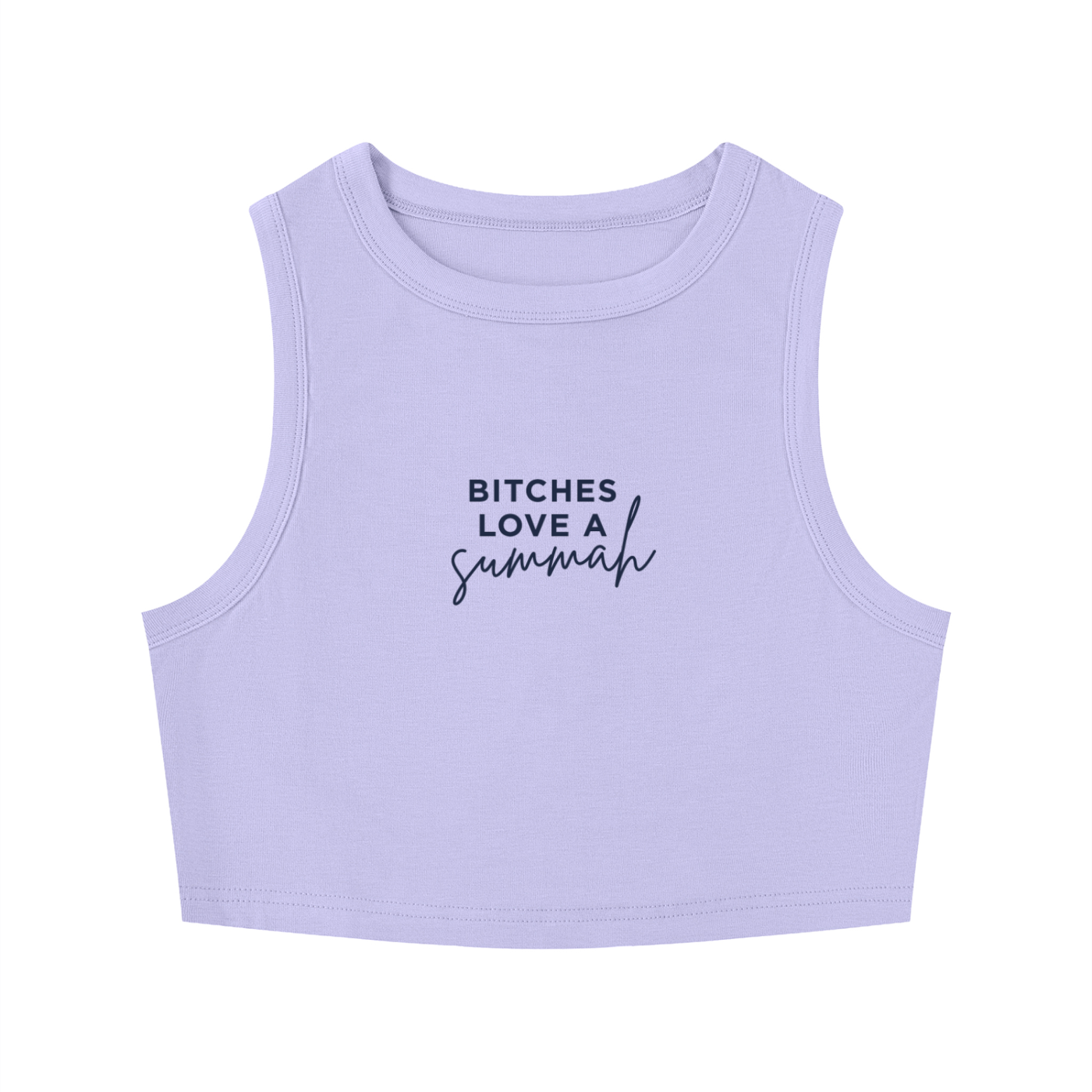Bitches Love a Summah Cropped Tank