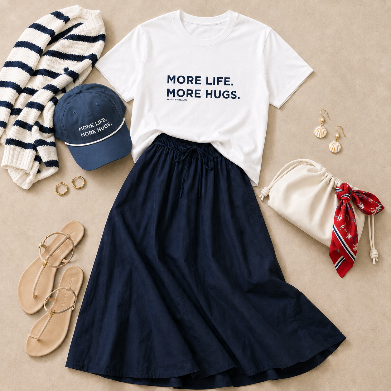 More Life. More Hugs. Cotton Tee