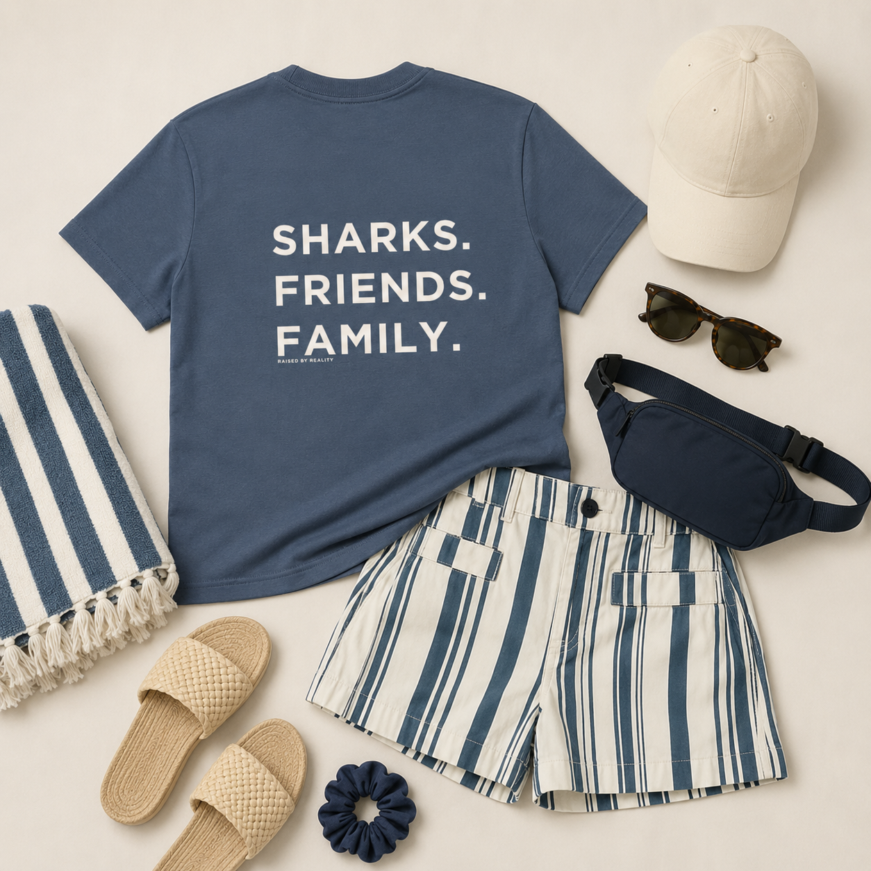 sharks friends family whale blue tee styled mockup.png