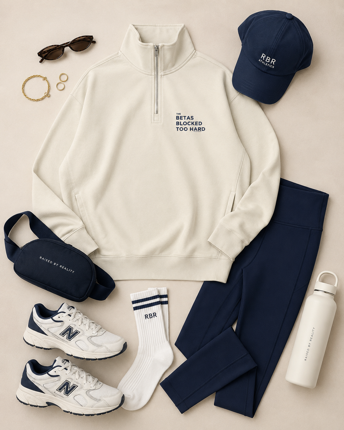 The Betas Blocked Too Hard Quarter Zip