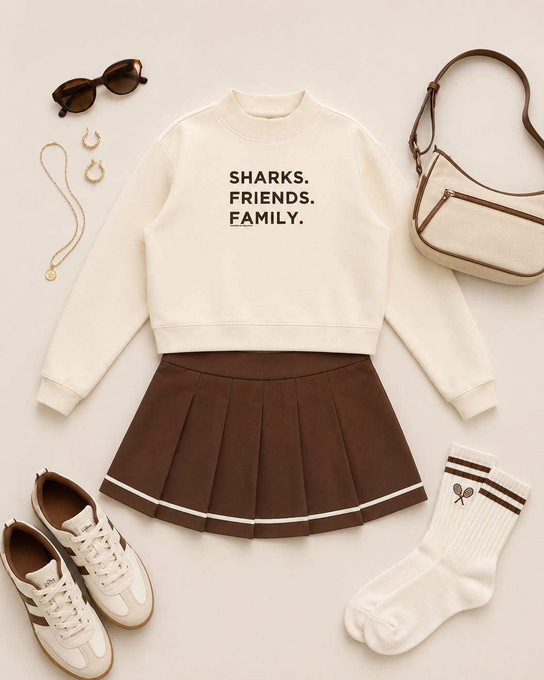 Sharks. Friends. Family. Mockneck
