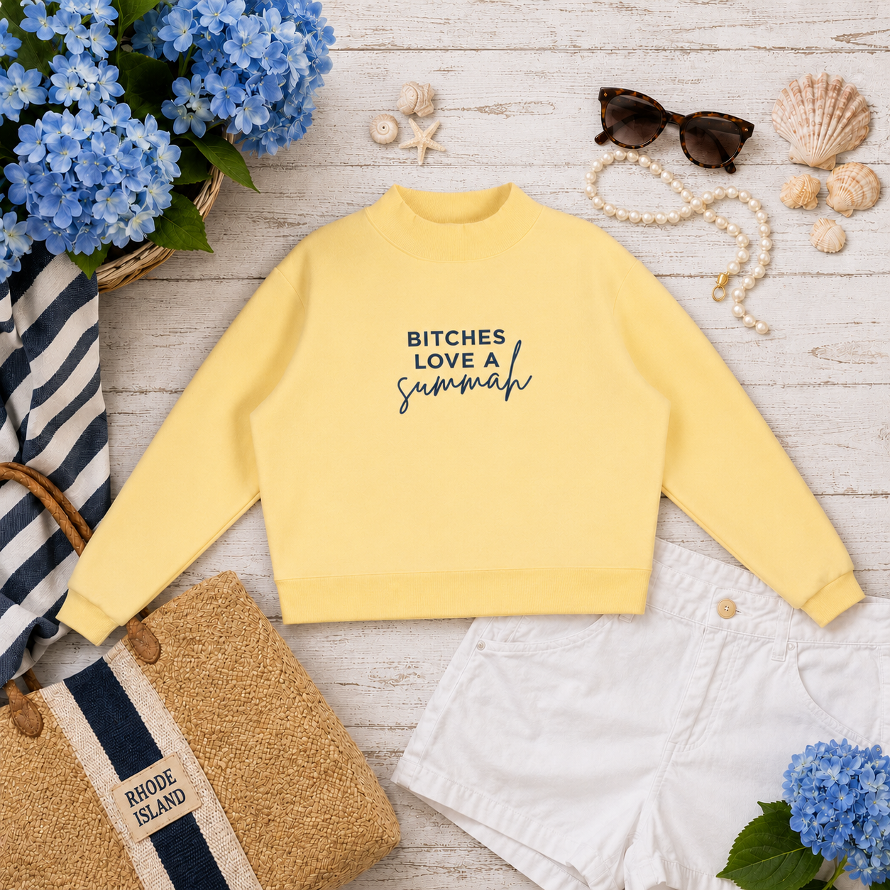 Bitches Love A Summah Mockneck