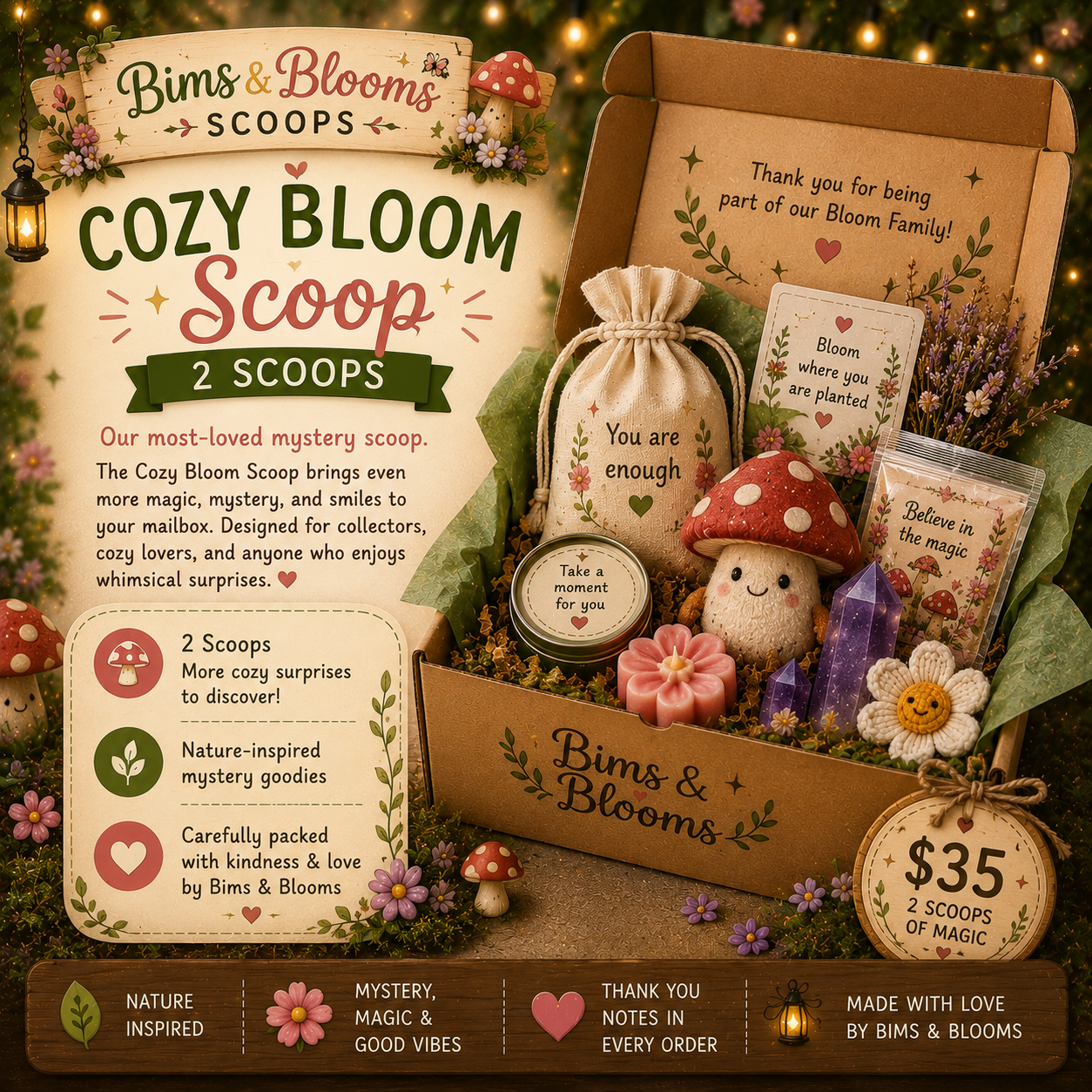 Cozy Bloom Scoop = 2 Scoops