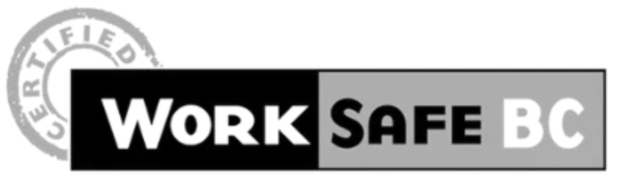 WorkSafe BC certification badge indicating the workplace safety certification in British Columbia.