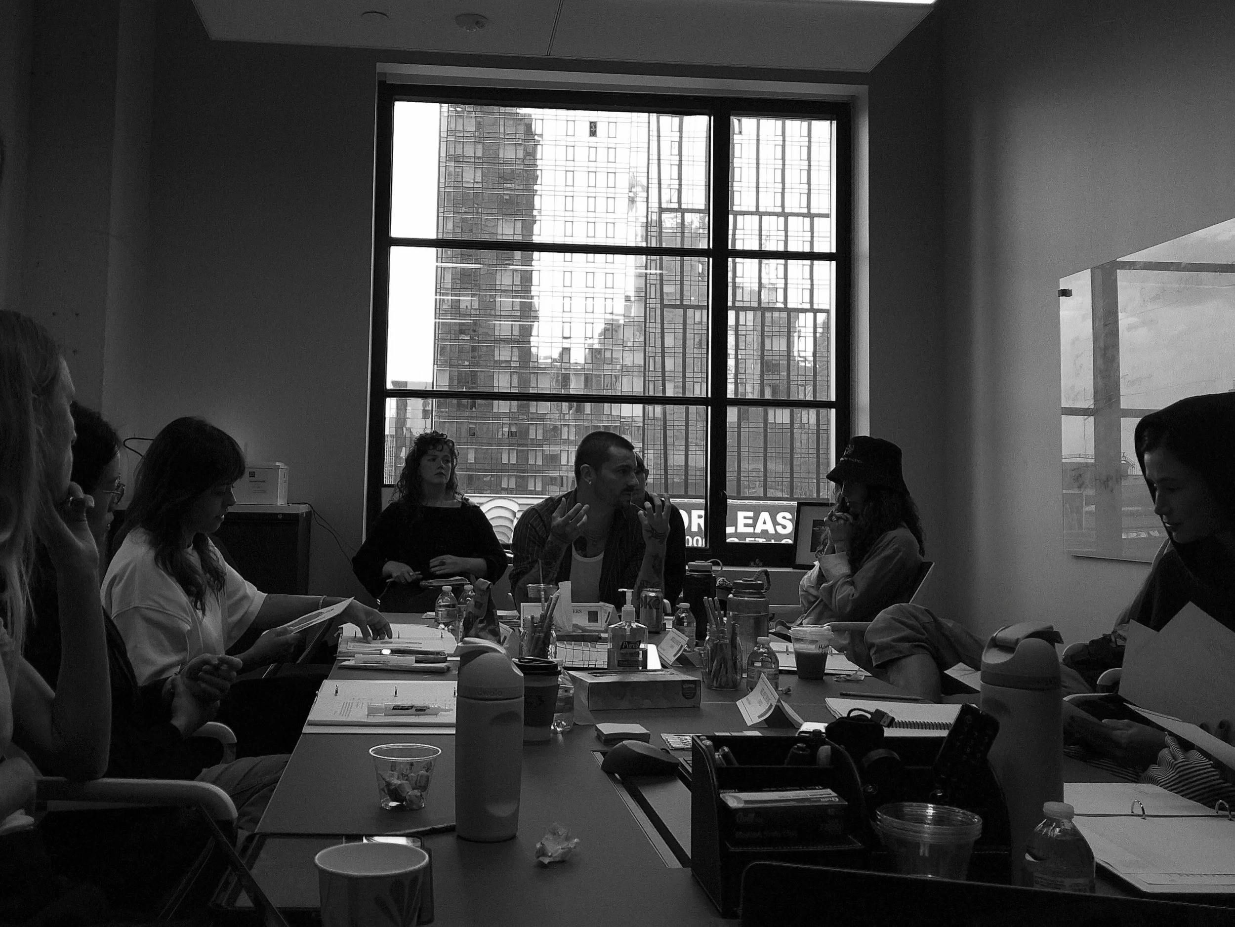 First day in the room.
Machine Learning is officially in rehearsal.
Previews begin October 6 at MNN.

@douglasthesmithest @delaneyrowe @micheleseleneang @iamemmaramos @colm_summers