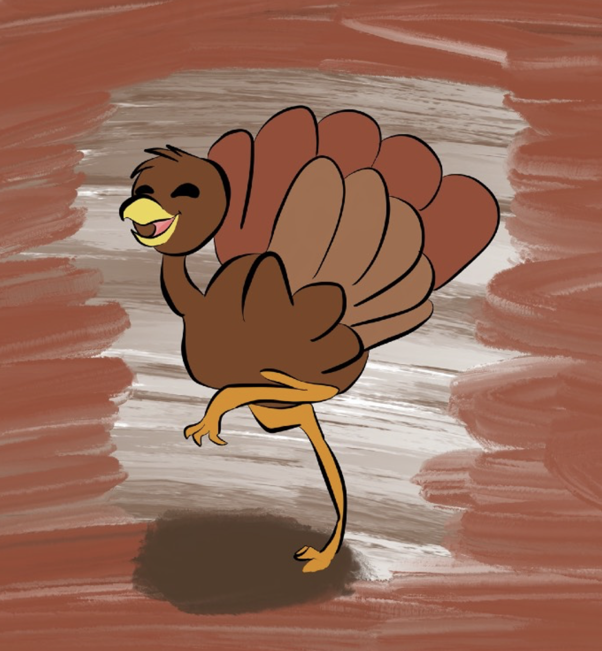 Original Thanksgiving Art by Da Vinci Tree Student N. D.
