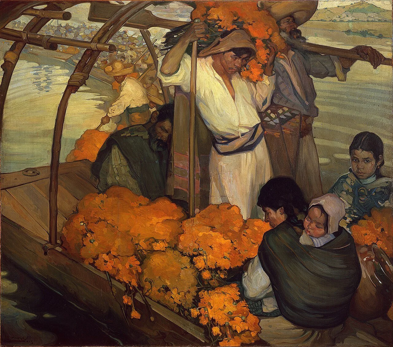 Saturnino Herrán, La Ofrenda, 1913, Oil on canvas