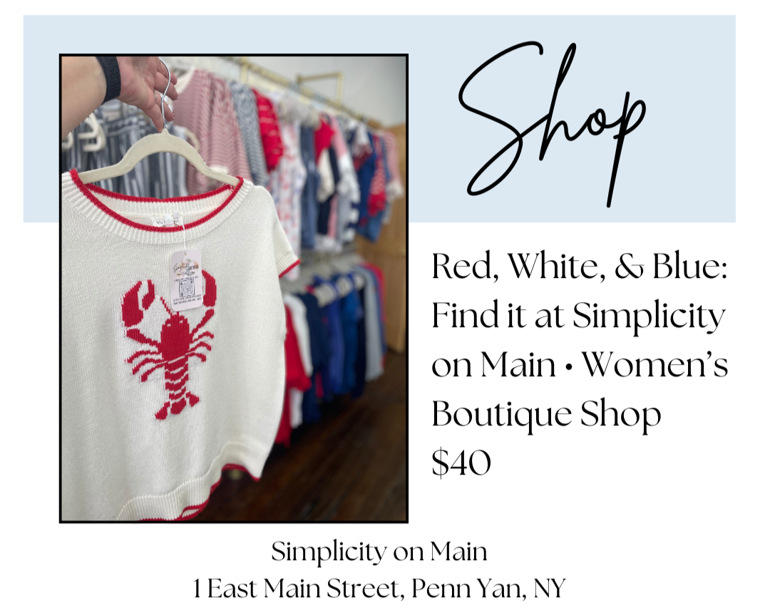 Shop • Simplicity on Main • Red, White, Blue