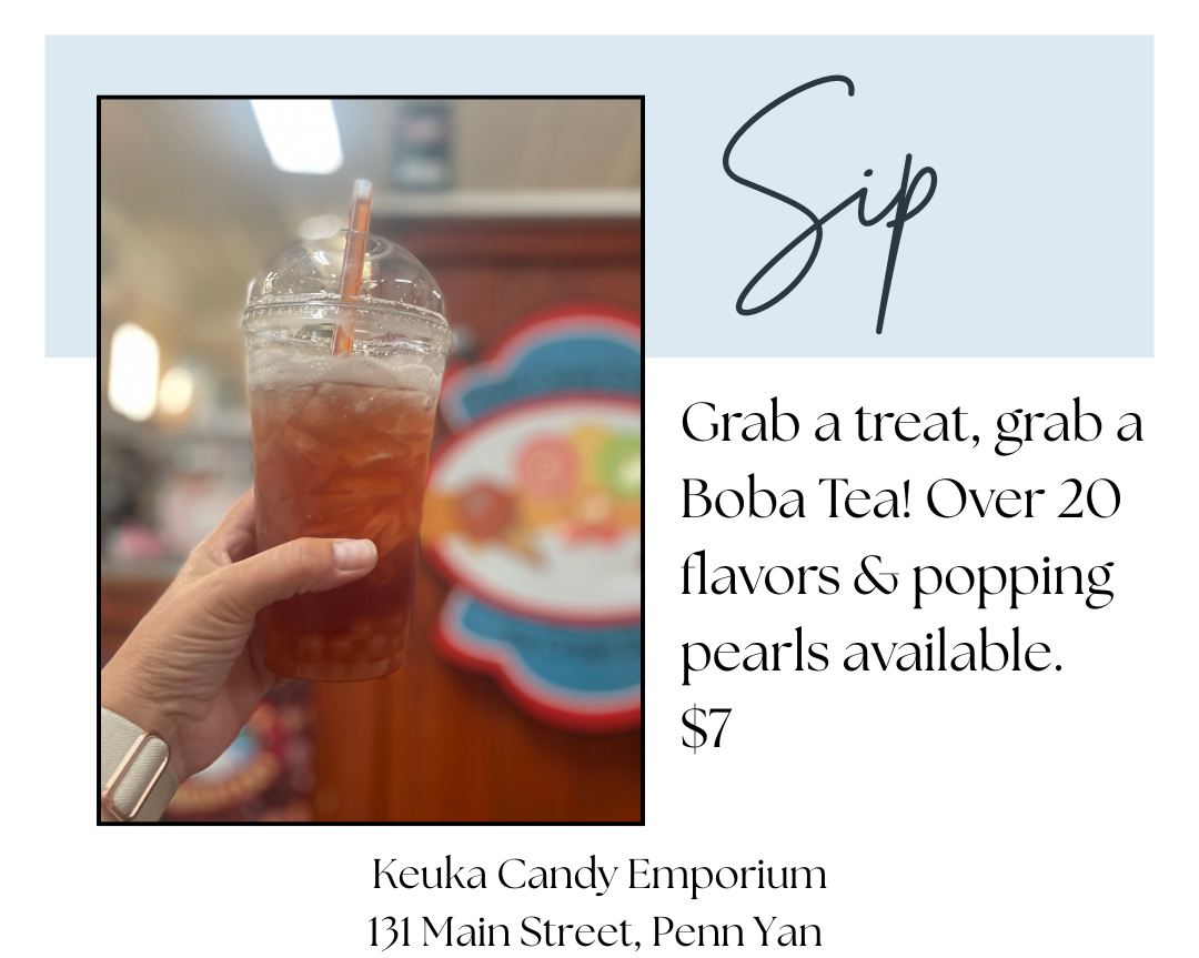 Sip • Keuka Candy Emporium • Boba Tea