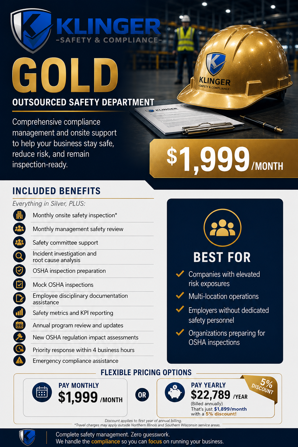 Gold Plan - Outsourced Safety Department