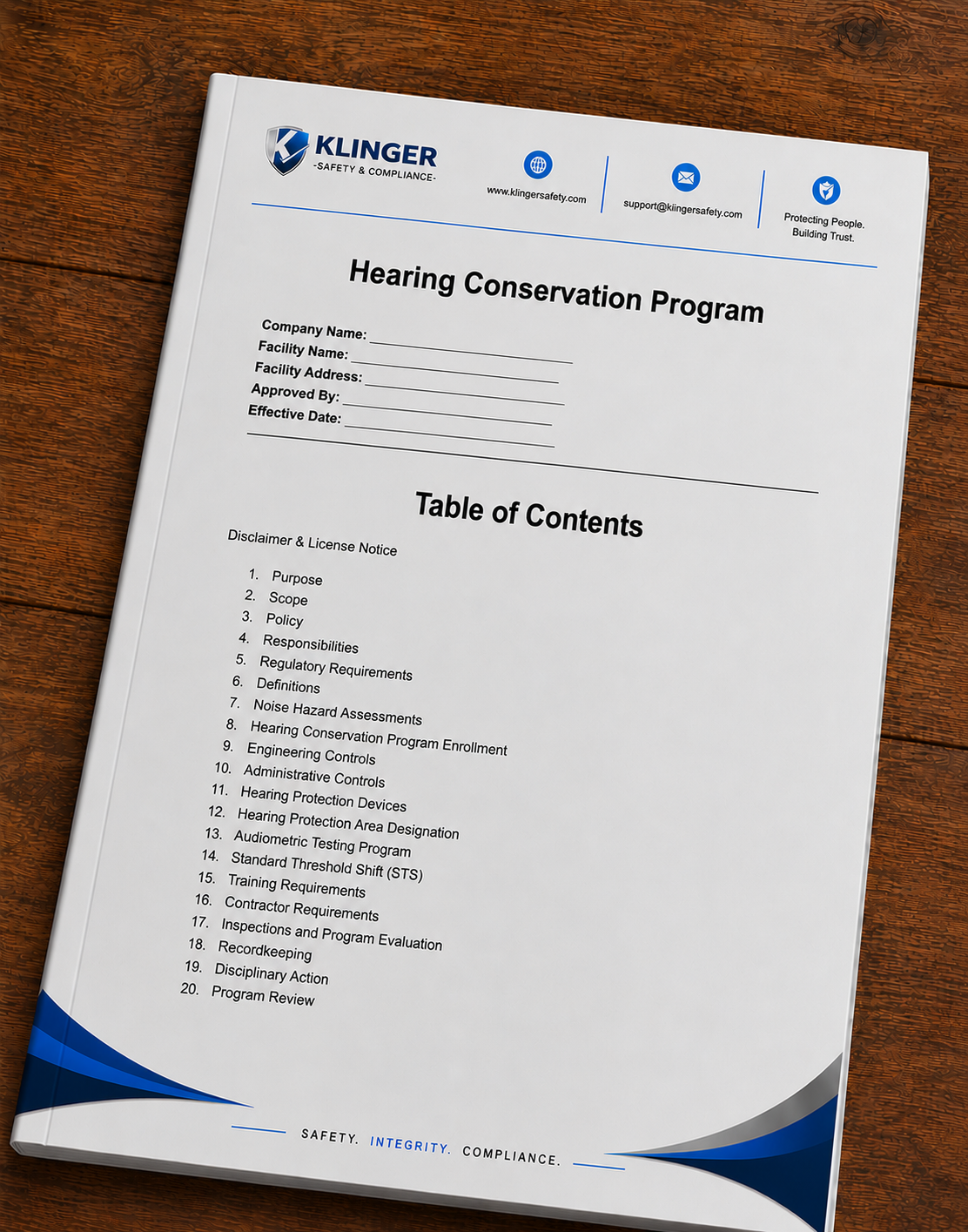 Hearing Conservation Safety Program Template (PDF)