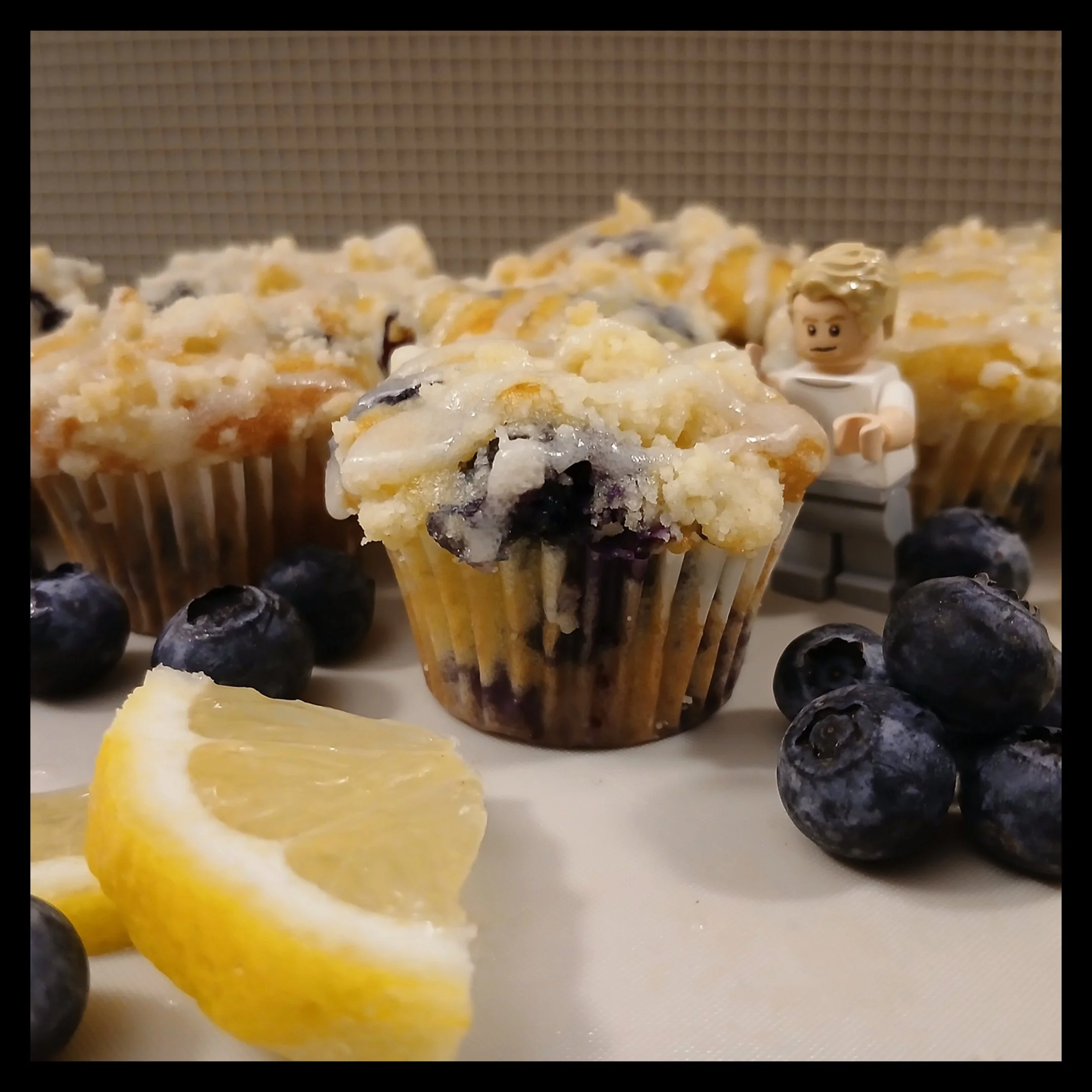 Tiny Lemon Blueberry Muffins
