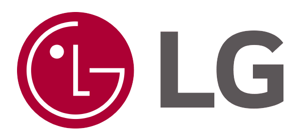 LG logo with a red circle containing a stylized white lowercase 'l' and 'g' inside a clock face design.