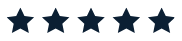 Five blue stars arranged in a row.