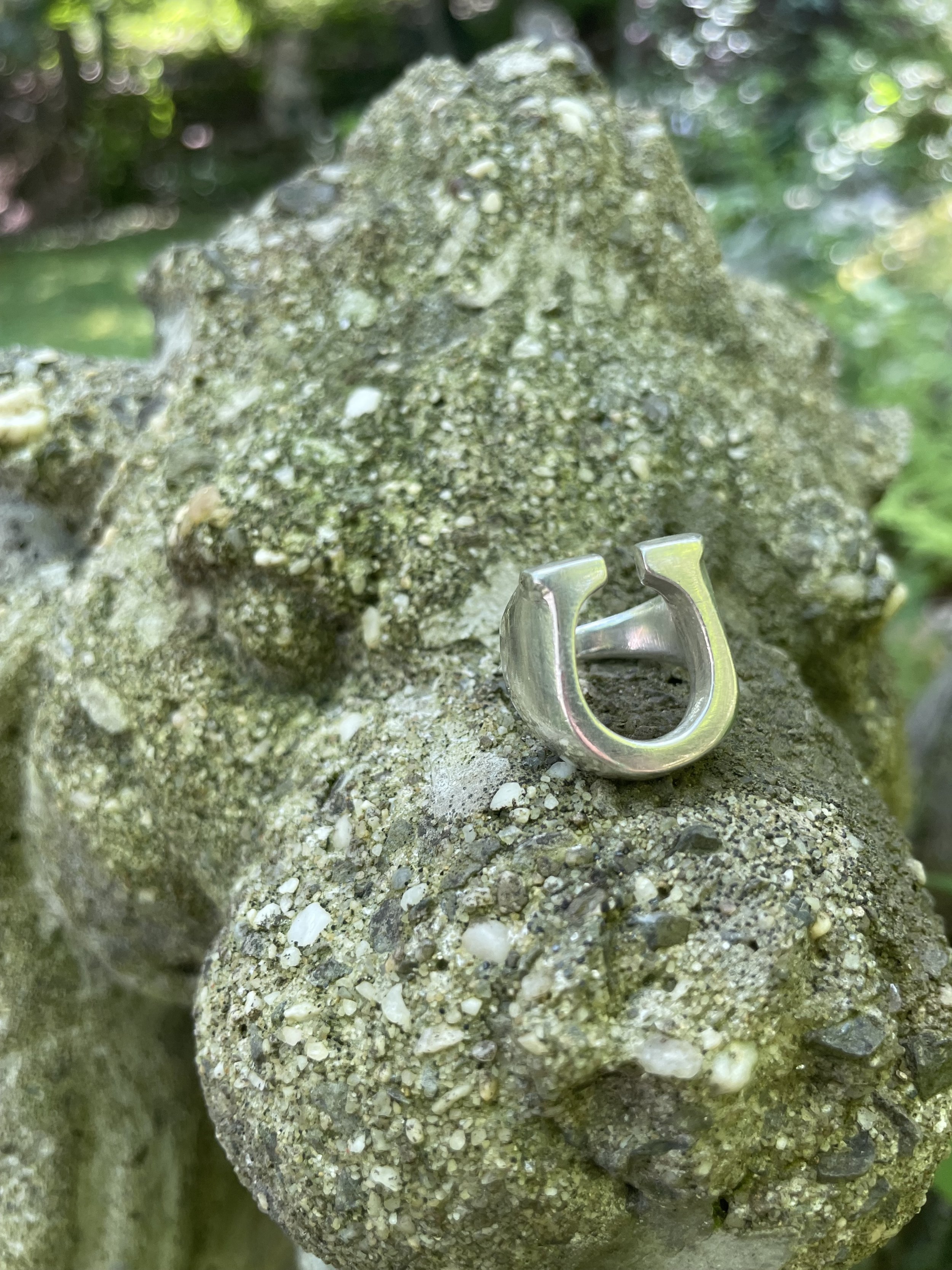 sterling silver horseshoe ring