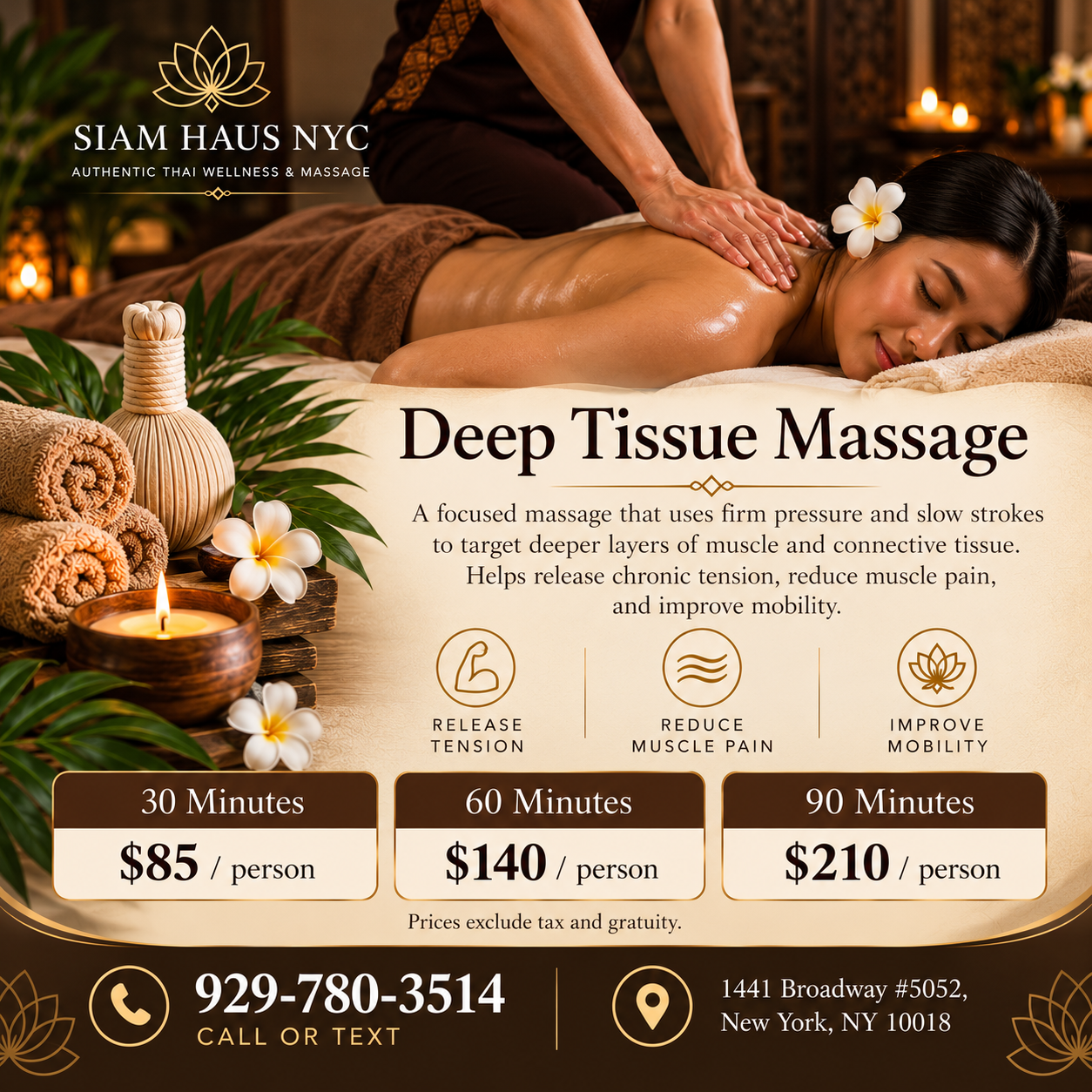 Thai Deep Tissue Massage