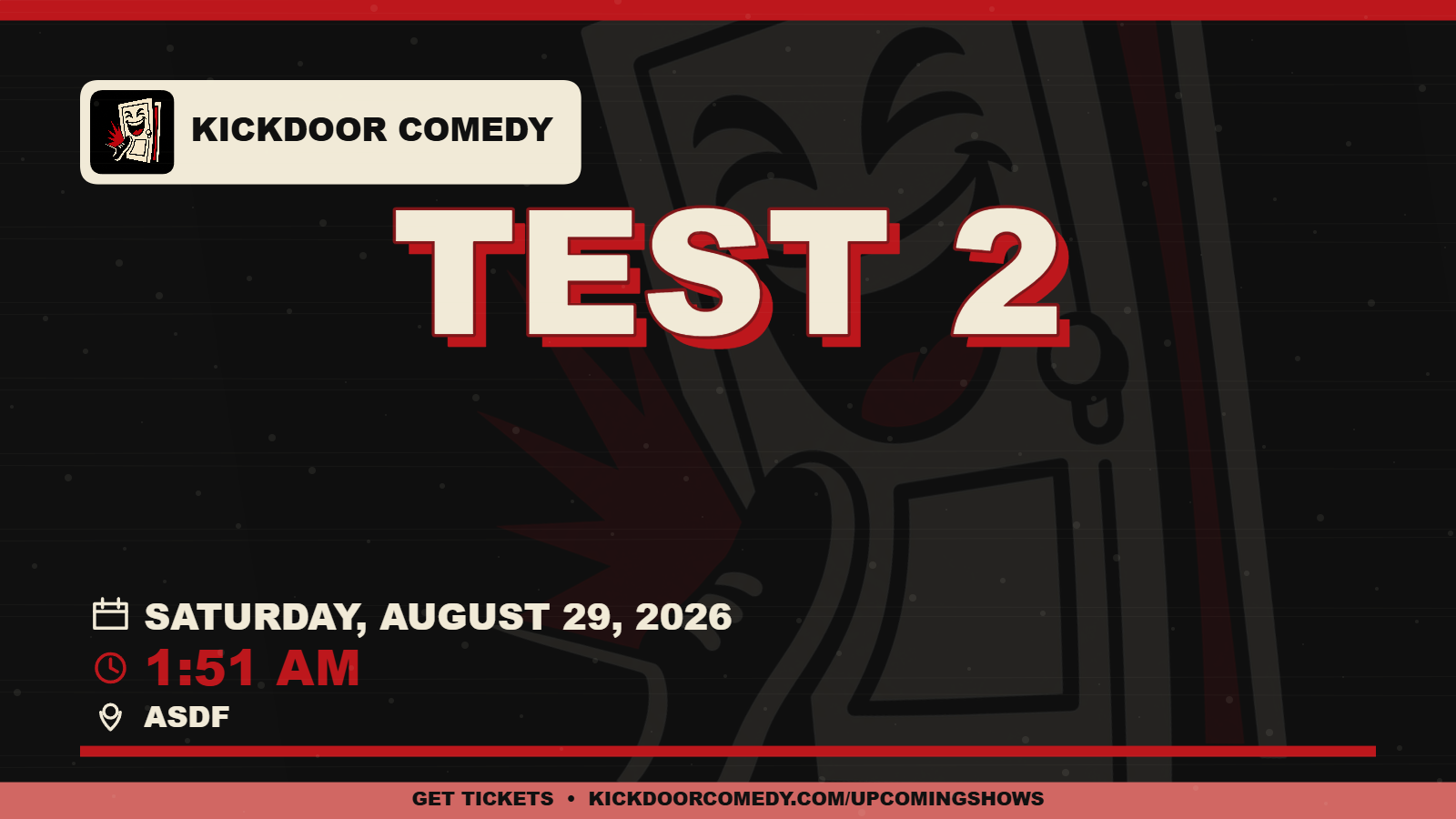 Test 2 — Kickdoor Comedy