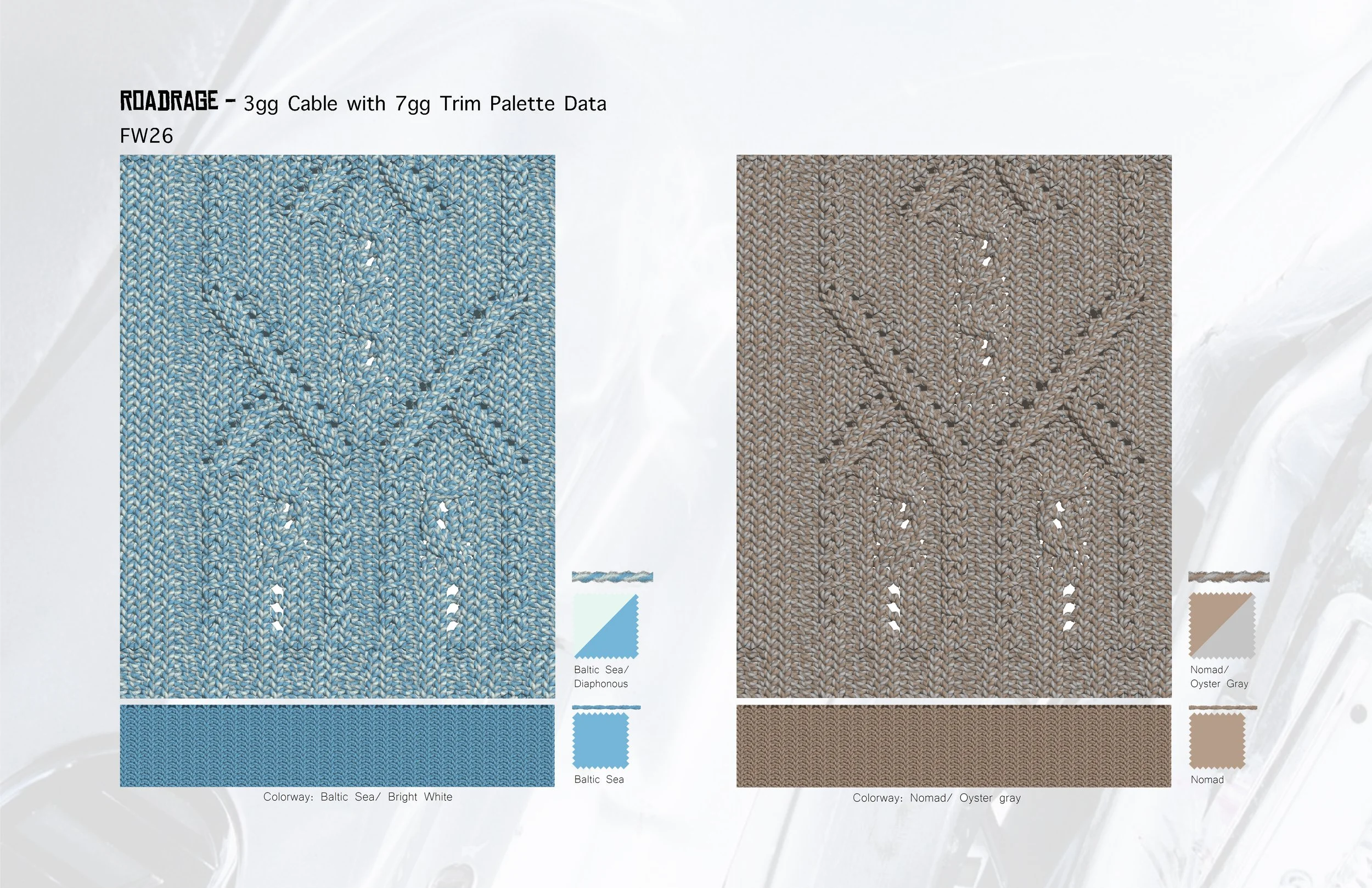 Chunky Cable digital swatch