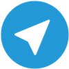 Blue circular icon with a black arrow pointing northeast.