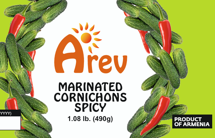 Spicy Marinated Cornichons