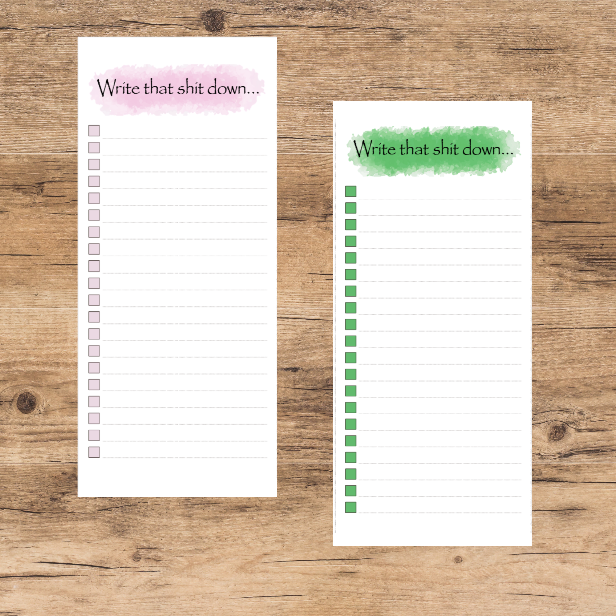 Watercolor List Pad