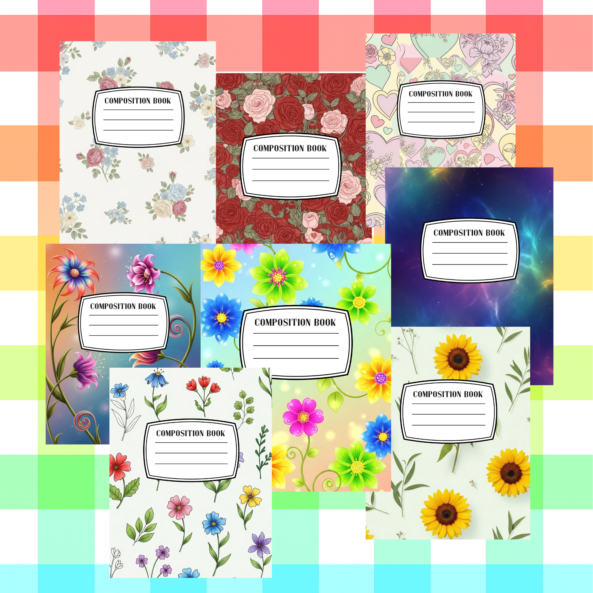 CUSTOM Composition Notebook!