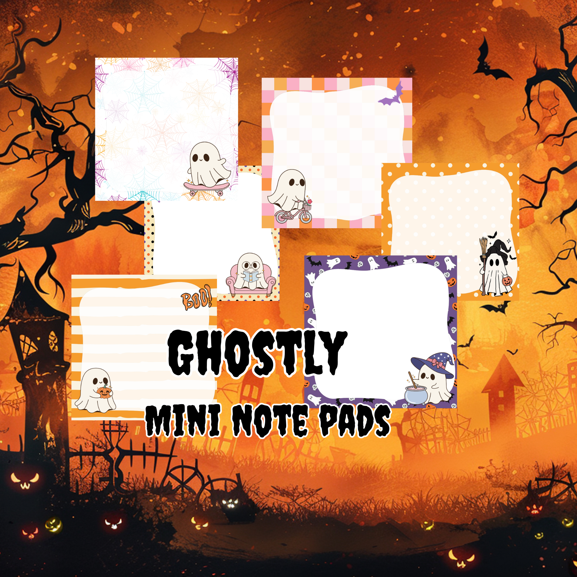 Cute Ghost Mini Notes