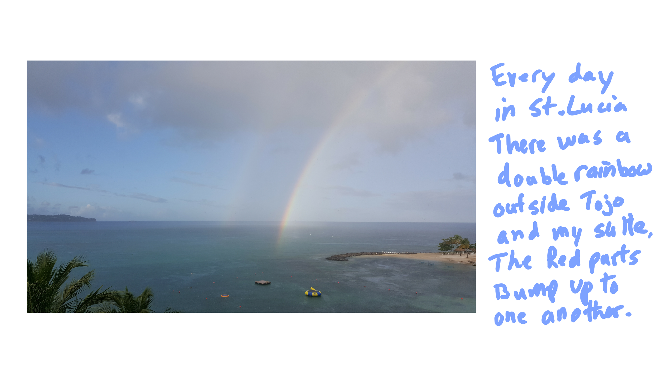 Pouble Rainbows in St. Lucia