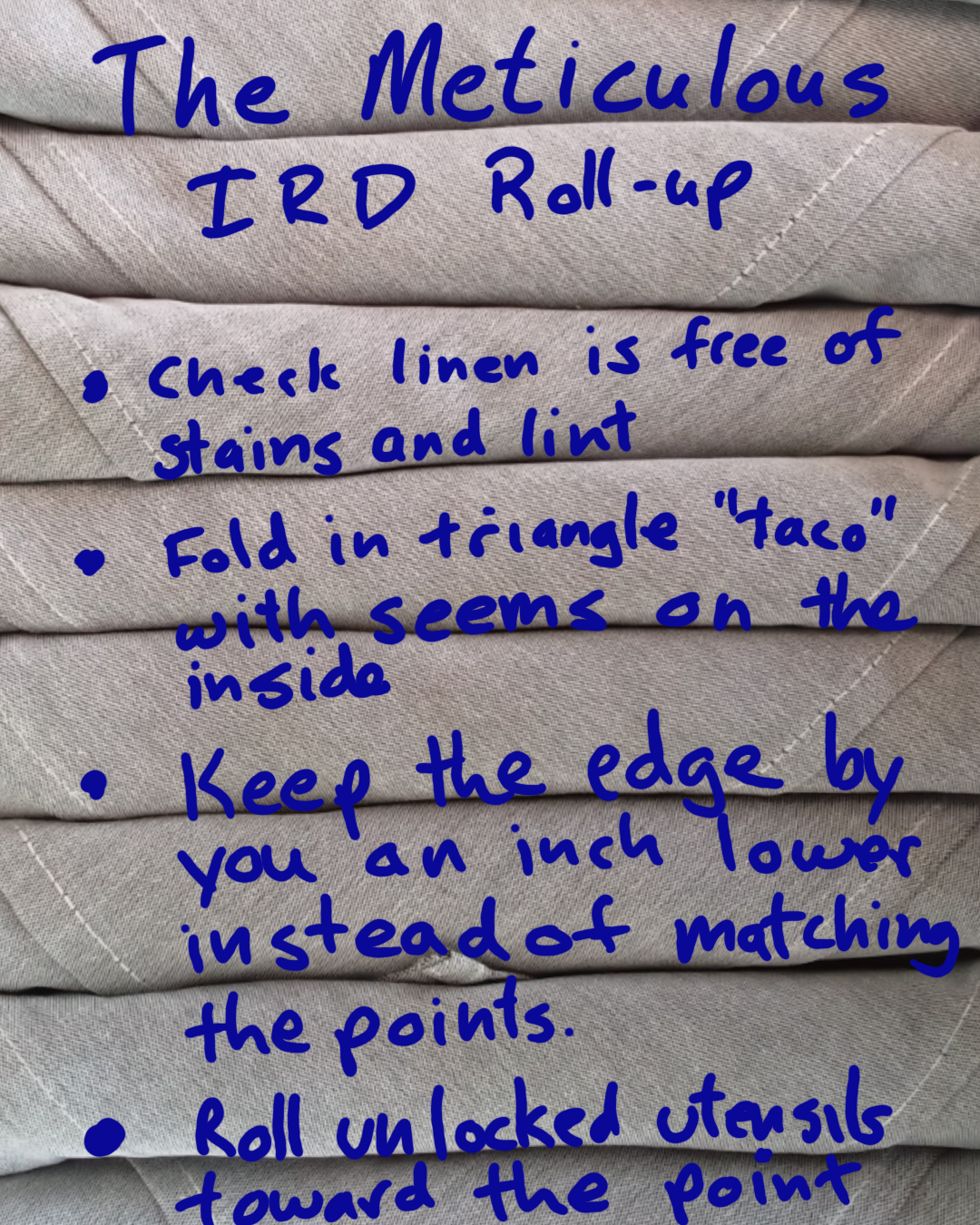 The Meticulous IRD Roll-up