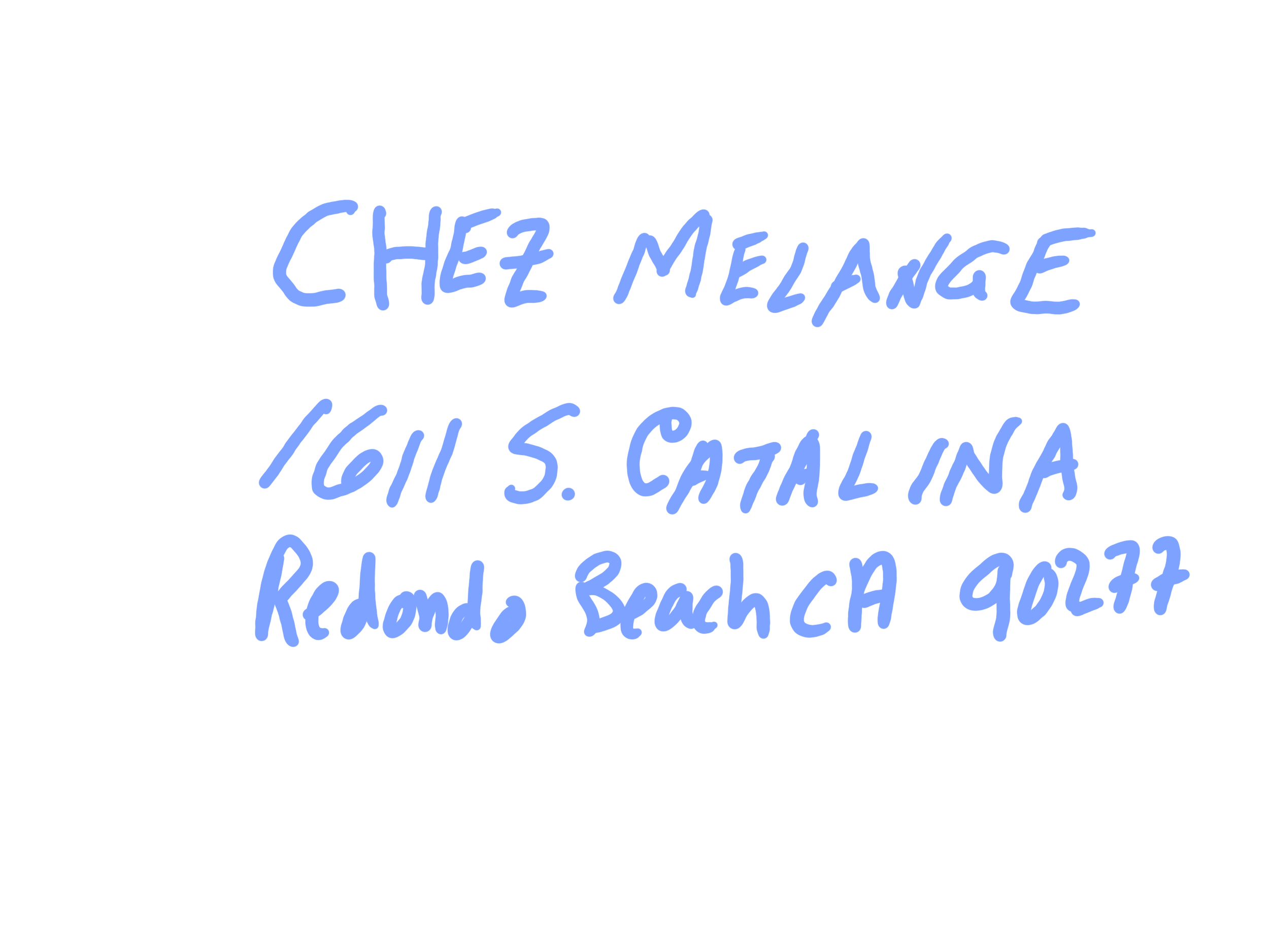 The Address when Chez melange use to be.
