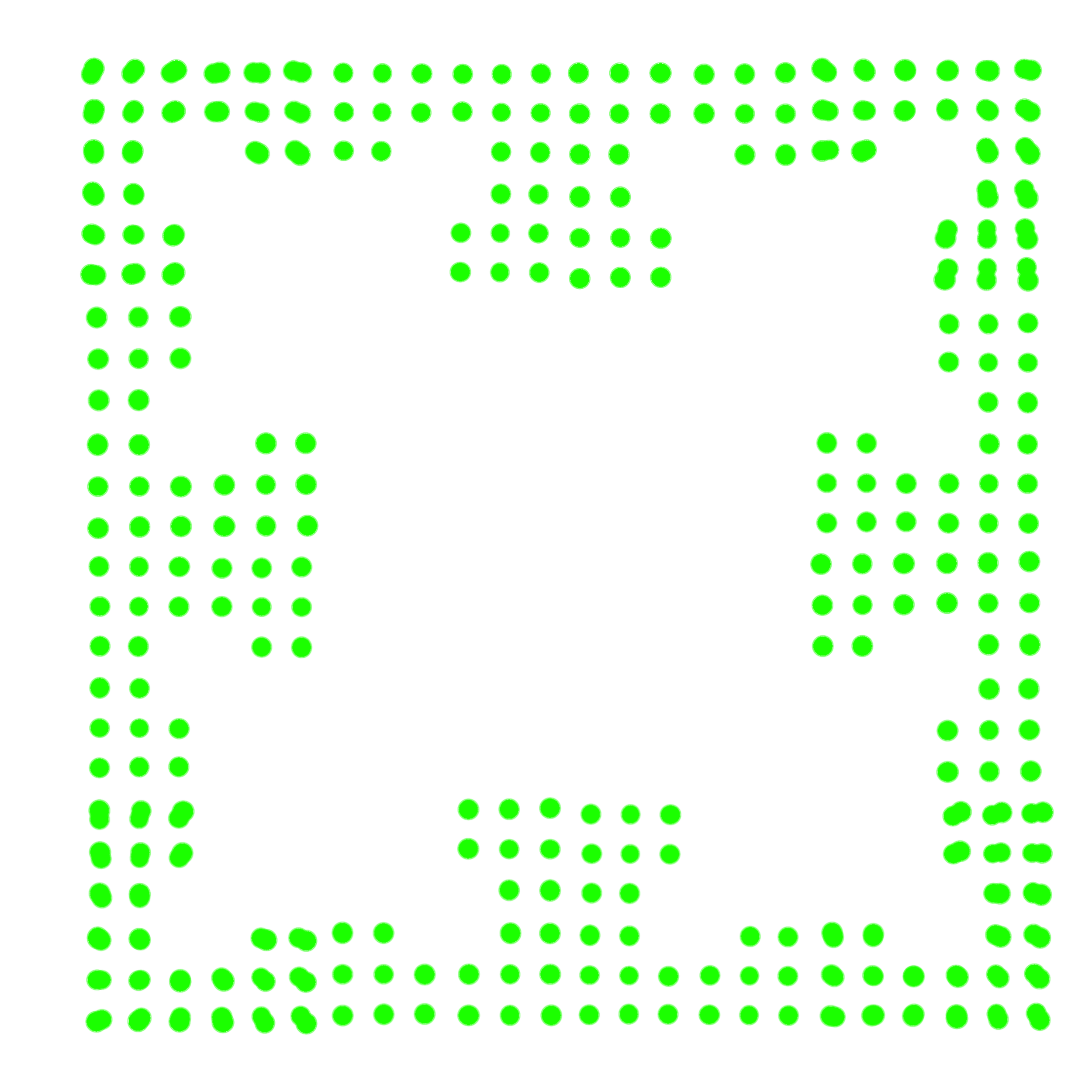 Green Dot Crop Circle