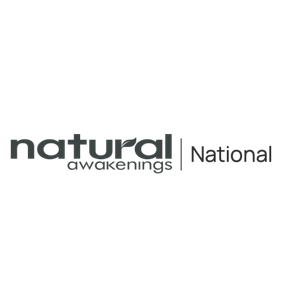 Logo for Natural Awakenings magazine with the tagline 'Celebrating Healthy and Holistic Living'.