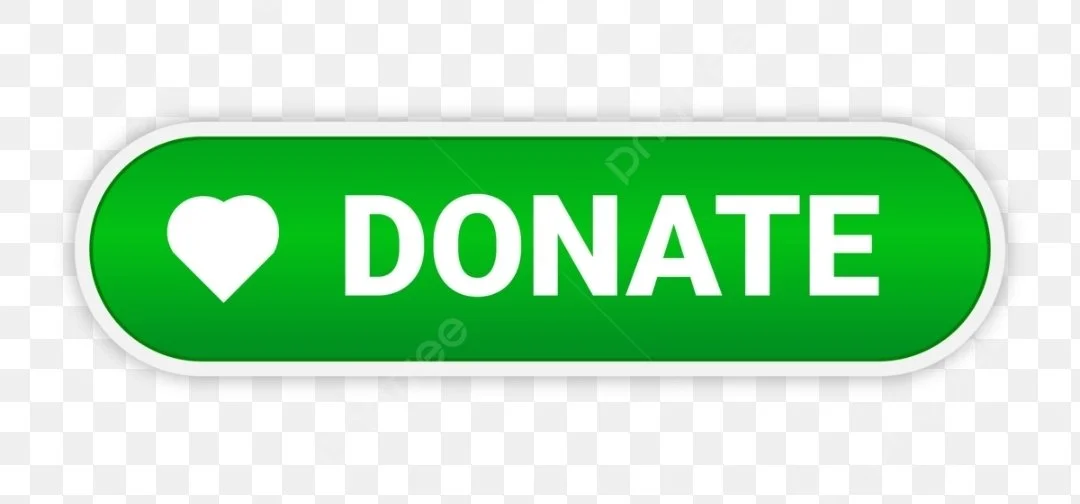 Green donate button with a white heart symbol on the left and the word 'DONATE' in white uppercase letters.