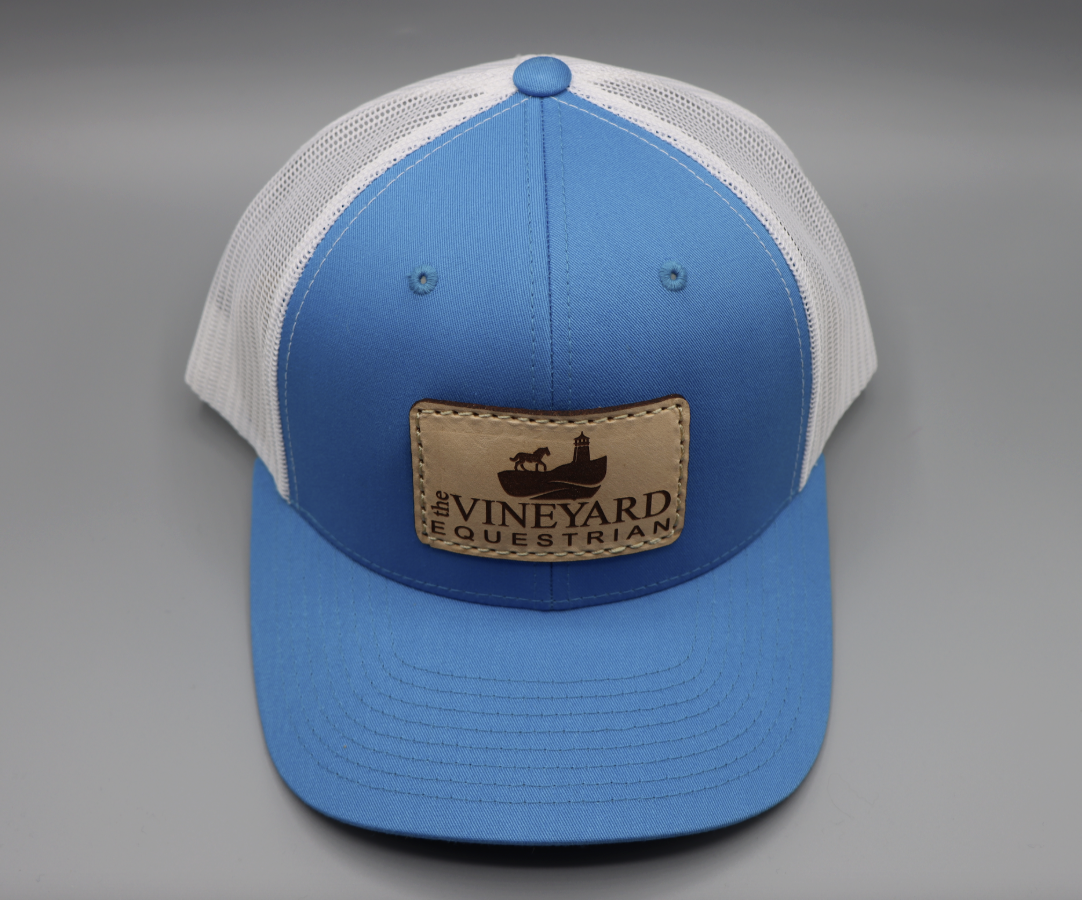Turquoise Trucker Hat w/Leather Patch