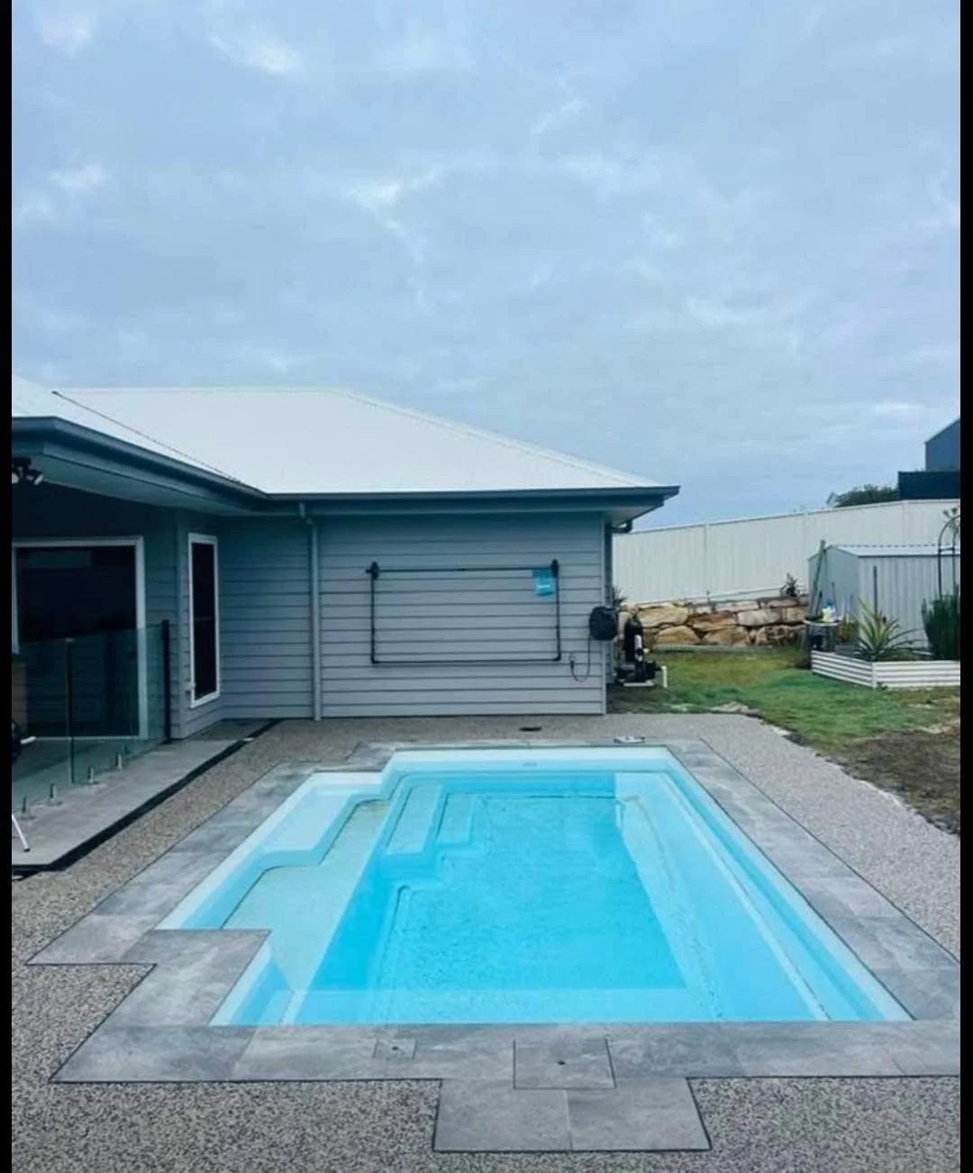 Pool surround installation Hervey Bay aggregate